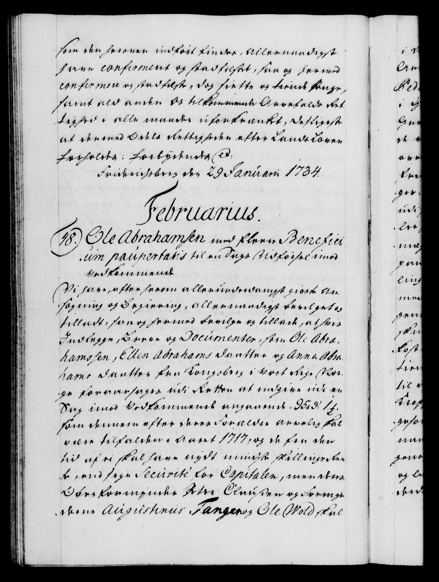 Danske Kanselli 1572-1799, AV/RA-EA-3023/F/Fc/Fca/Fcaa/L0028: Norske registre, 1733-1734, p. 394b