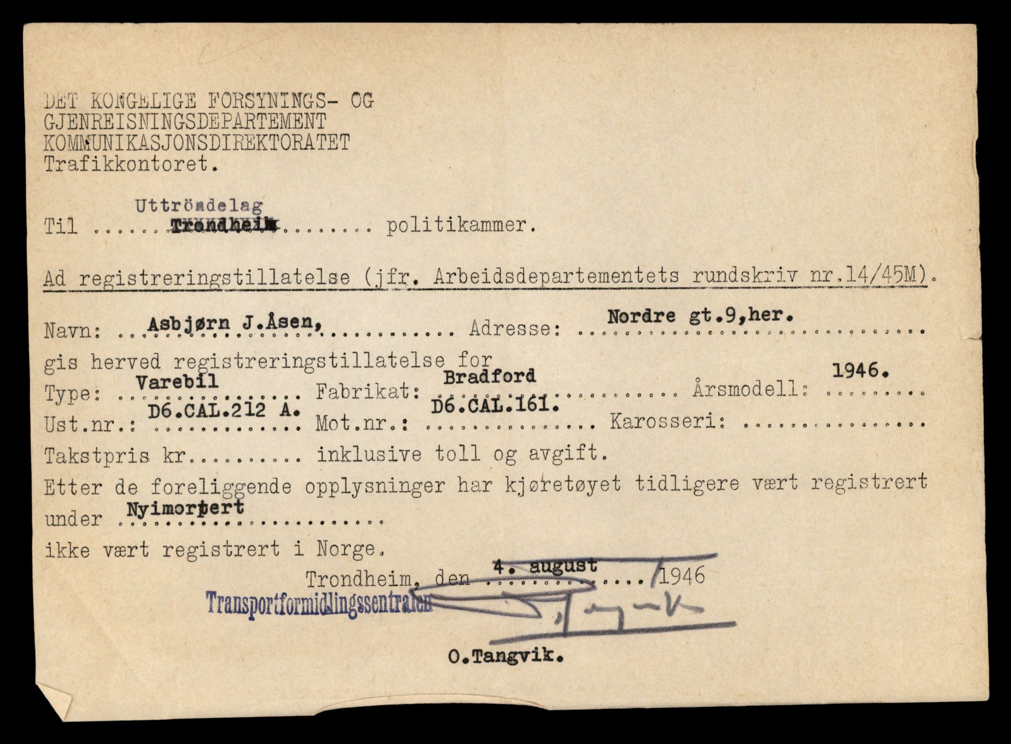 Møre og Romsdal vegkontor - Ålesund trafikkstasjon, AV/SAT-A-4099/F/Fe/L0012: Registreringskort for kjøretøy T 1290 - T 1450, 1927-1998, p. 3278