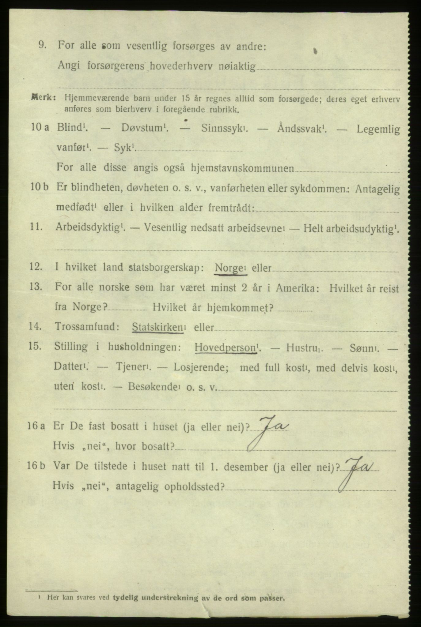 SAB, 1920 census for Ølen, 1920, p. 748