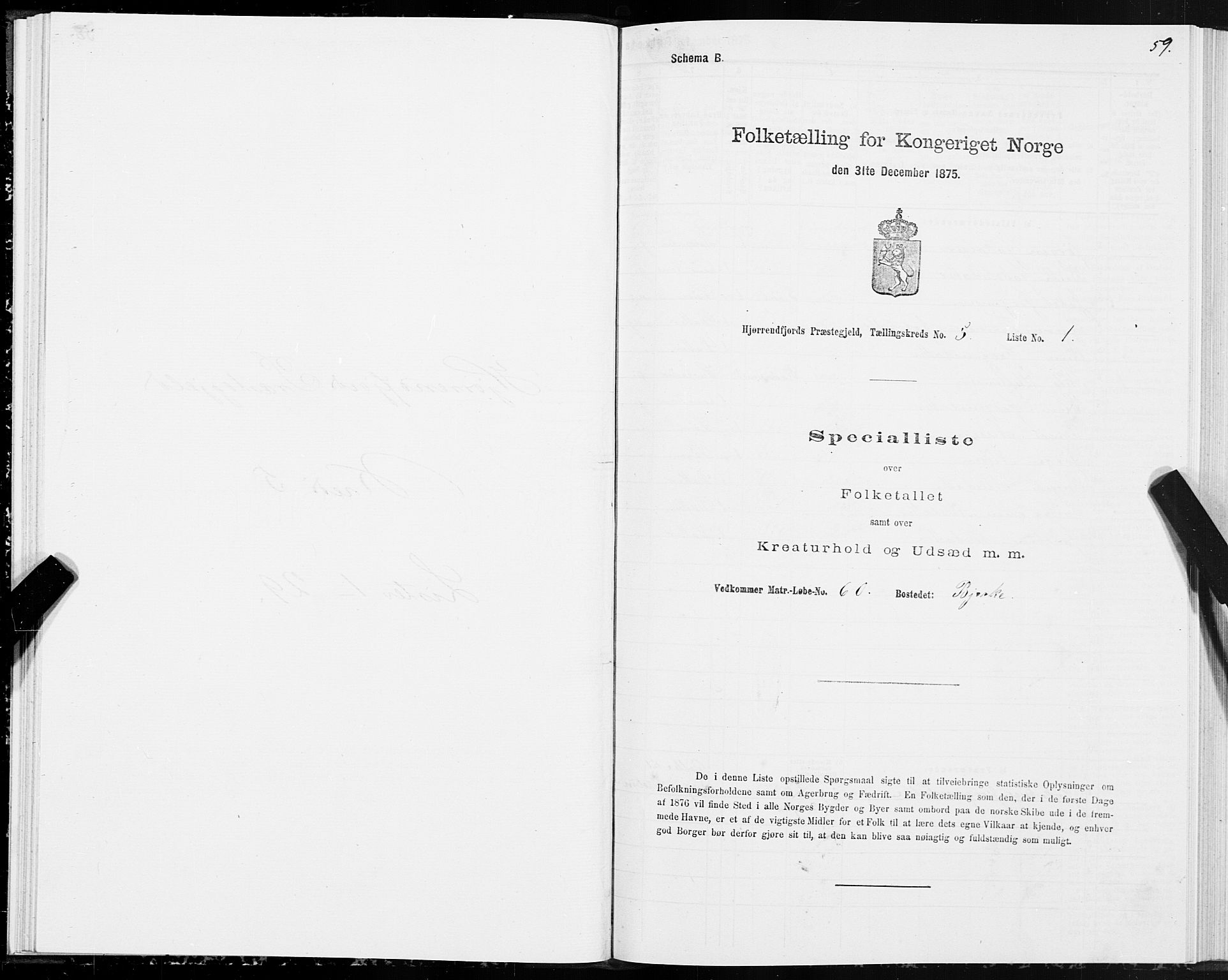 SAT, 1875 census for 1522P Hjørundfjord, 1875, p. 2059