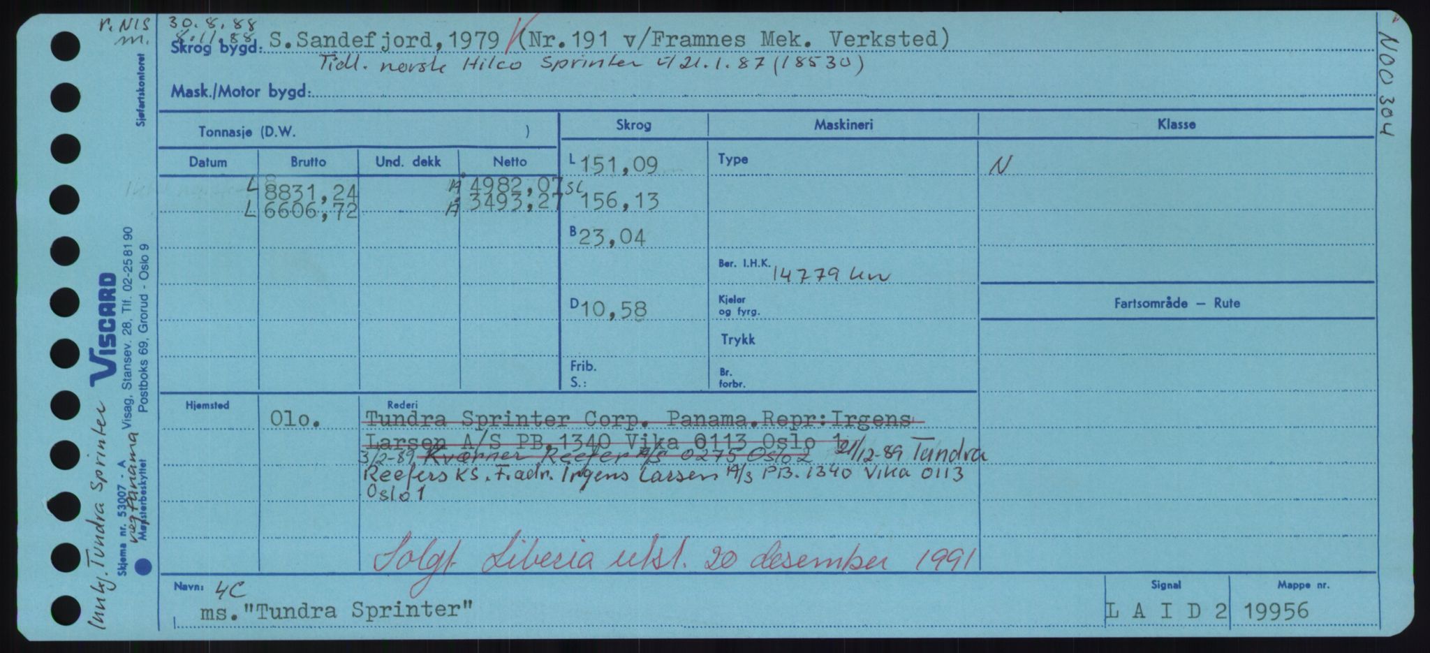 Sjøfartsdirektoratet med forløpere, Skipsmålingen, RA/S-1627/H/Hd/L0039: Fartøy, Ti-Tø, p. 805