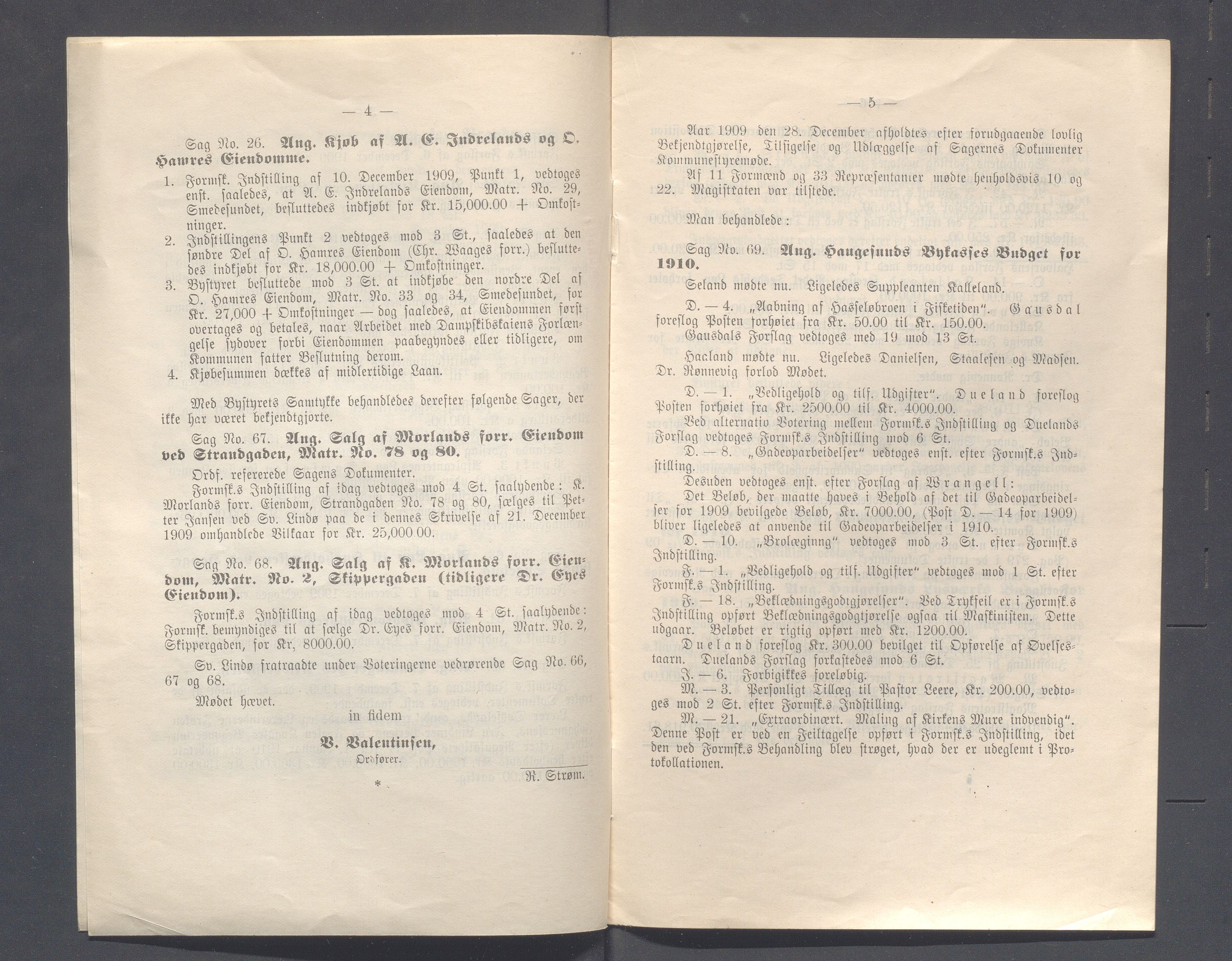 Haugesund kommune - Formannskapet og Bystyret, IKAR/A-740/A/Abb/L0002: Bystyreforhandlinger, 1908-1917, p. 341