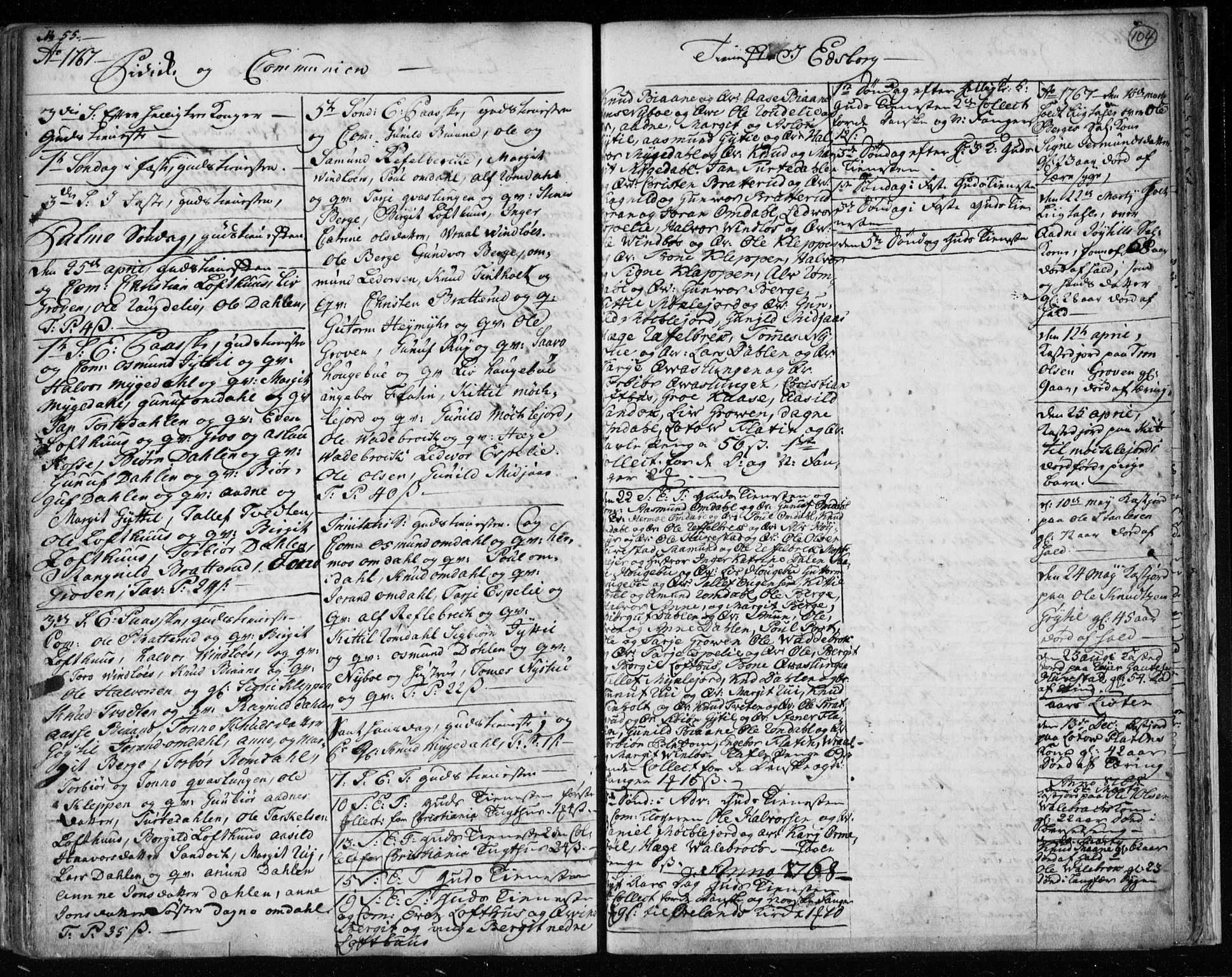 Lårdal kirkebøker, AV/SAKO-A-284/F/Fa/L0003: Parish register (official) no. I 3, 1754-1790, p. 104