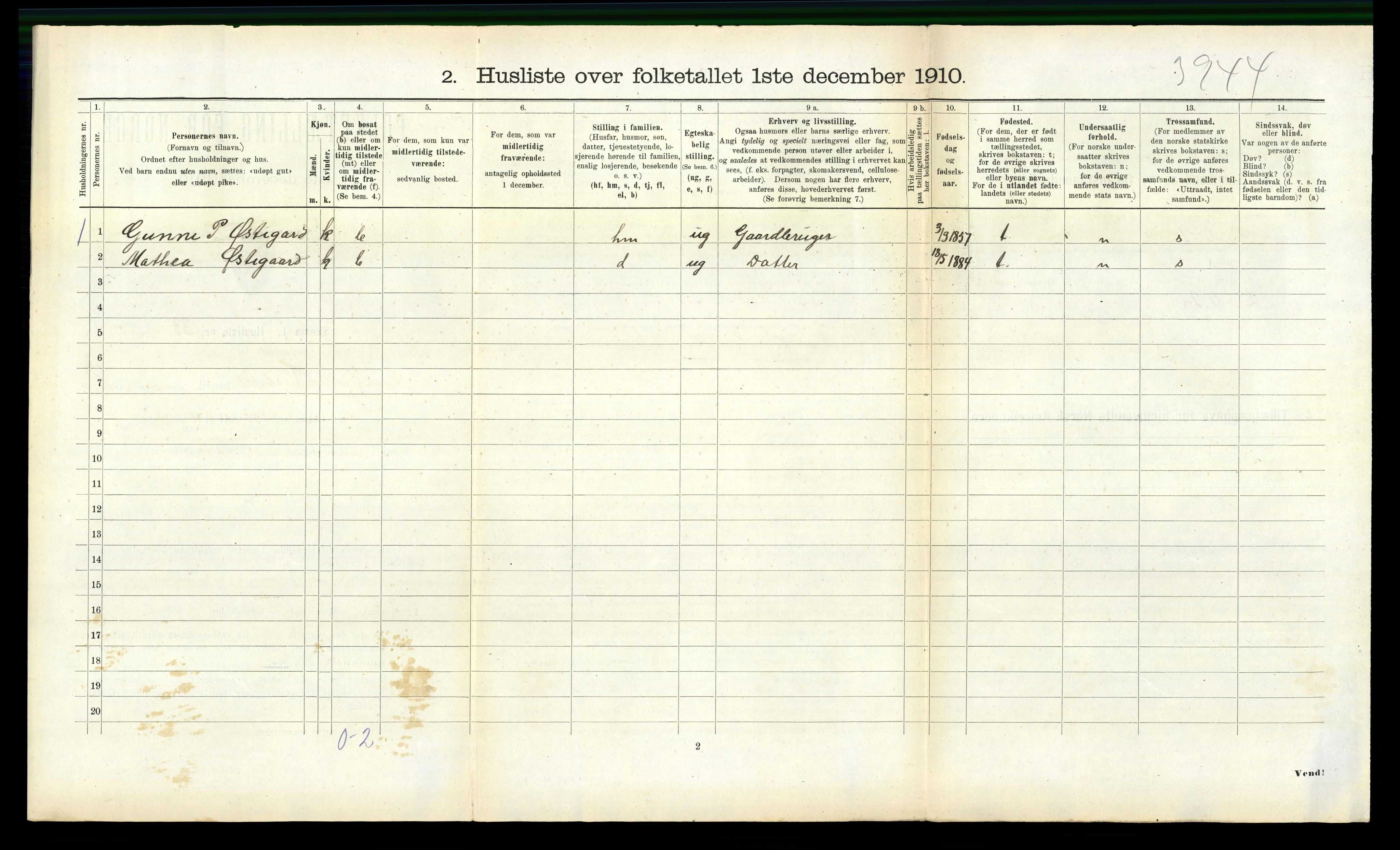 RA, 1910 census for Eresfjord og Vistdal, 1910, p. 230