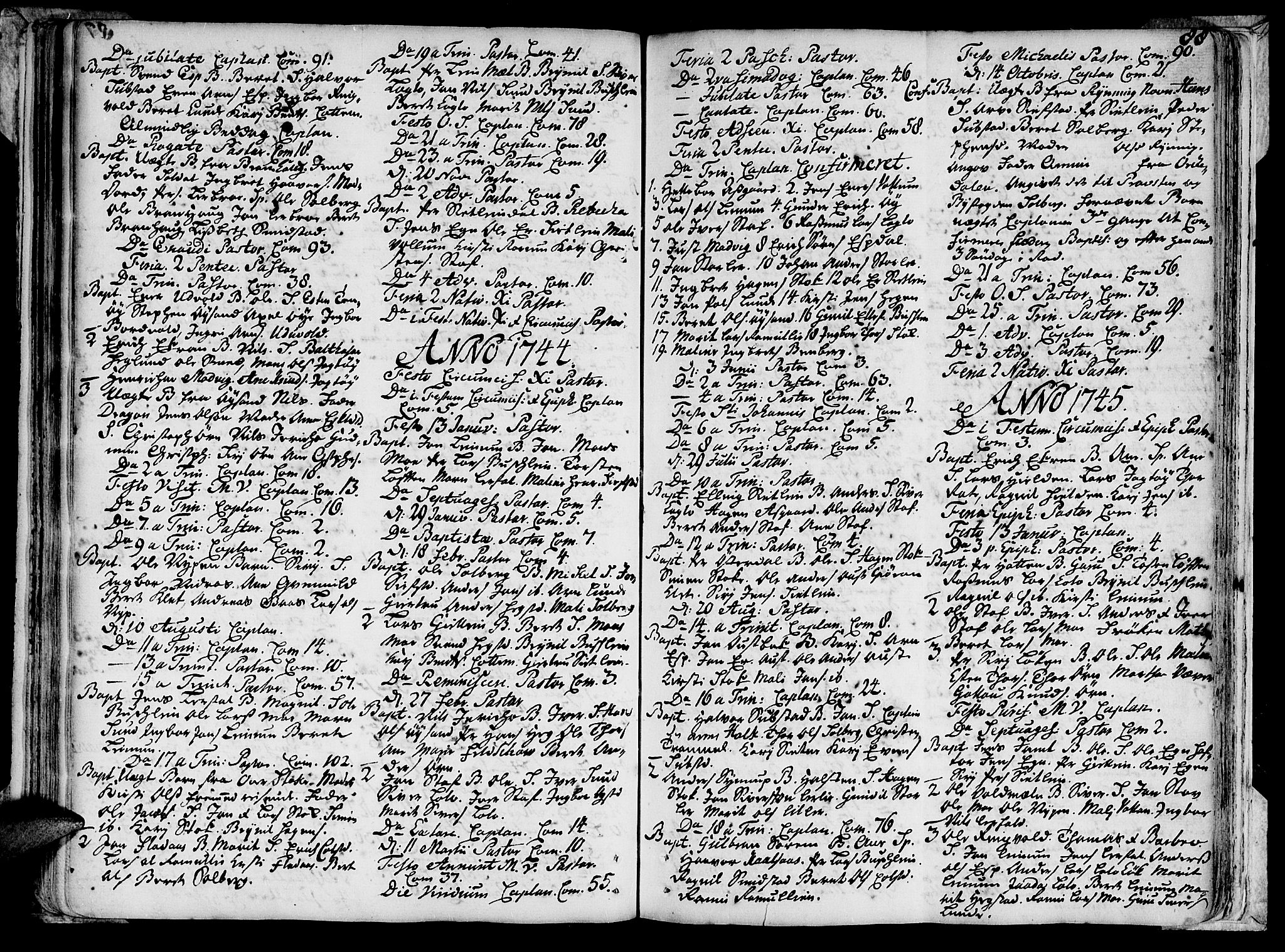 Ministerialprotokoller, klokkerbøker og fødselsregistre - Sør-Trøndelag, AV/SAT-A-1456/691/L1059: Parish register (official) no. 691A01 /3, 1740-1767, p. 88