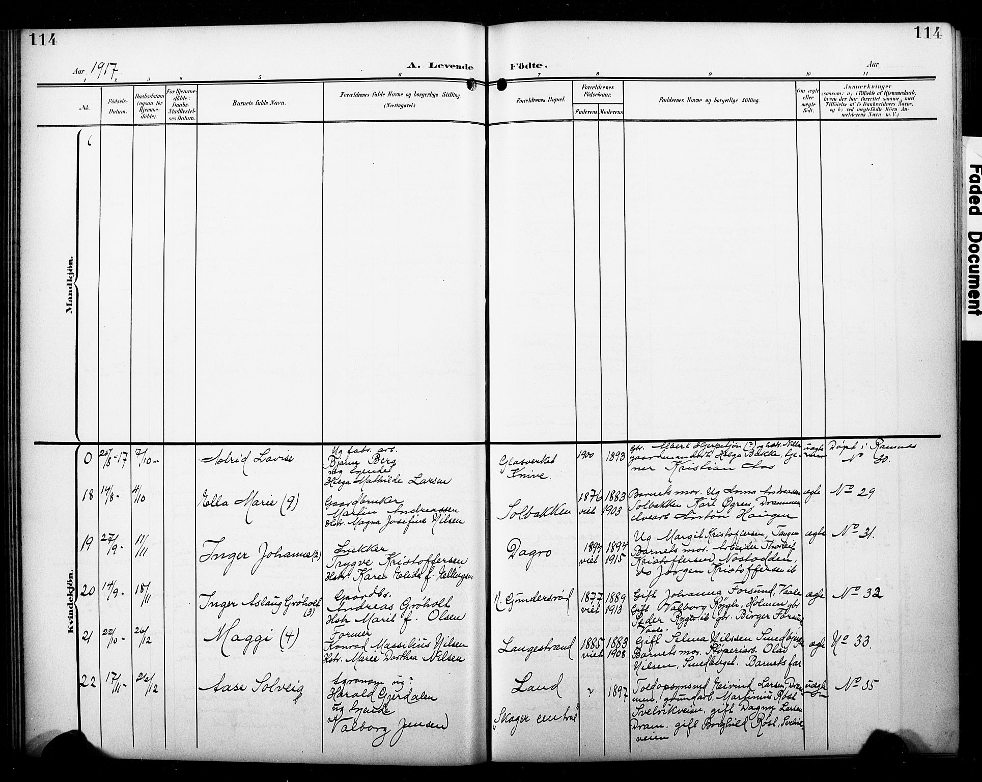 Skoger kirkebøker, SAKO/A-59/G/Ga/L0003: Parish register (copy) no. I 3, 1900-1927, p. 114