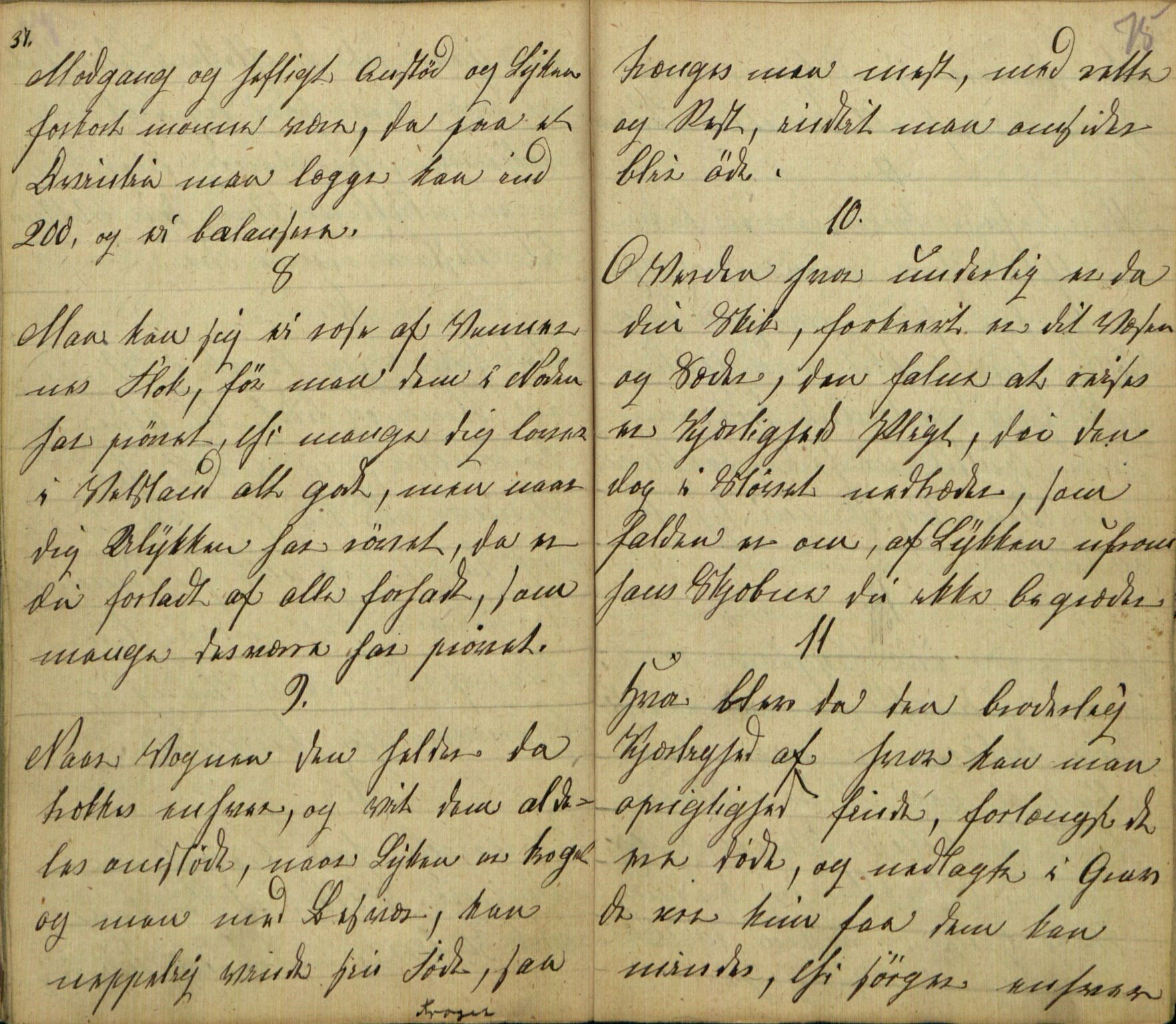 Rikard Berge, TEMU/TGM-A-1003/F/L0005/0018: 160-200 / 177 Handskriven visebok. Tilhører Aasheim af Sigjords Præstegjeld, 1870. Vise, 1870, p. 74-75