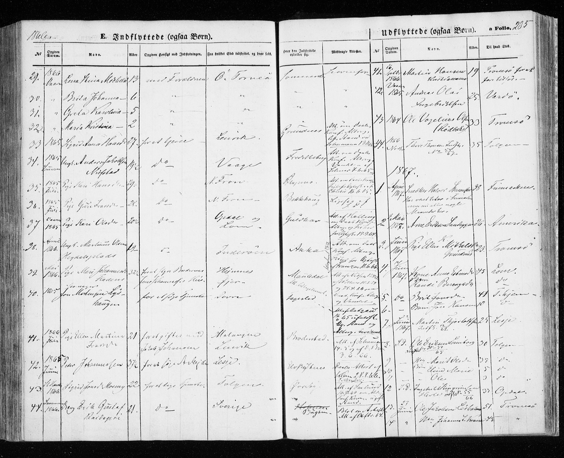 Målselv sokneprestembete, SATØ/S-1311/G/Ga/Gaa/L0004kirke: Parish register (official) no. 4, 1863-1872, p. 235