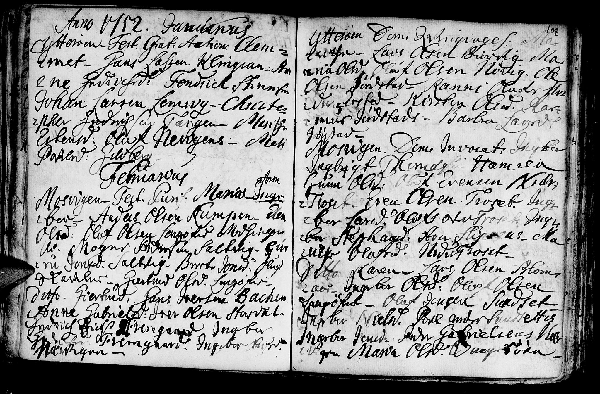 Ministerialprotokoller, klokkerbøker og fødselsregistre - Nord-Trøndelag, AV/SAT-A-1458/722/L0215: Parish register (official) no. 722A02, 1718-1755, p. 108