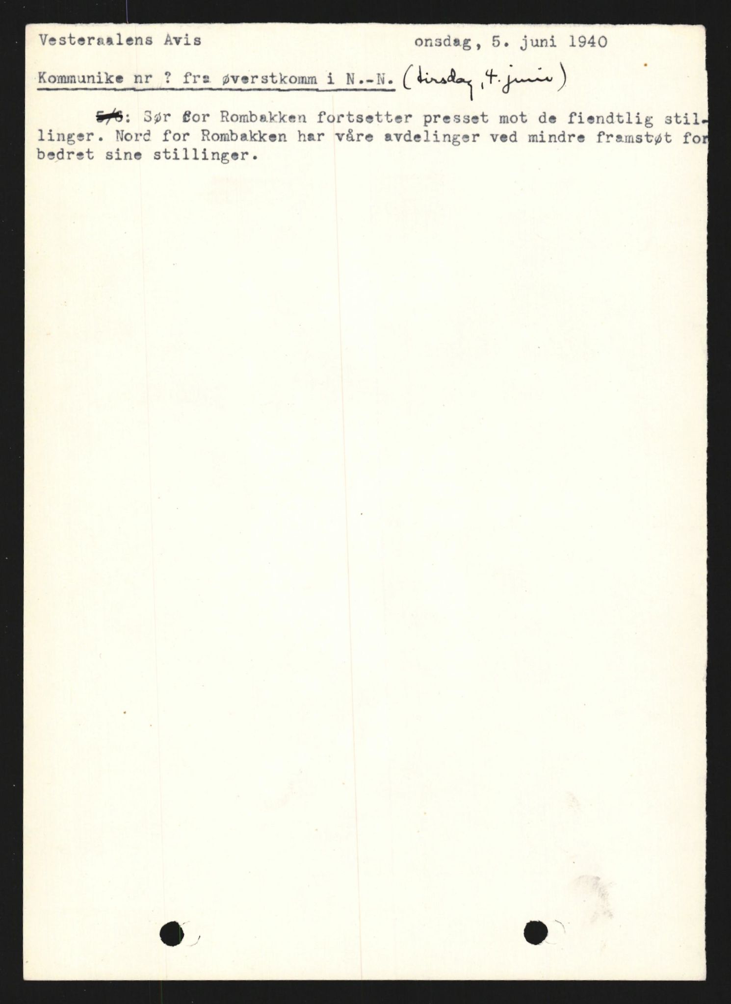 Forsvaret, Forsvarets krigshistoriske avdeling, AV/RA-RAFA-2017/Y/Yb/L0132: II-C-11-600  -  6. Divisjon / 6. Distriktskommando, 1940-1960, p. 331