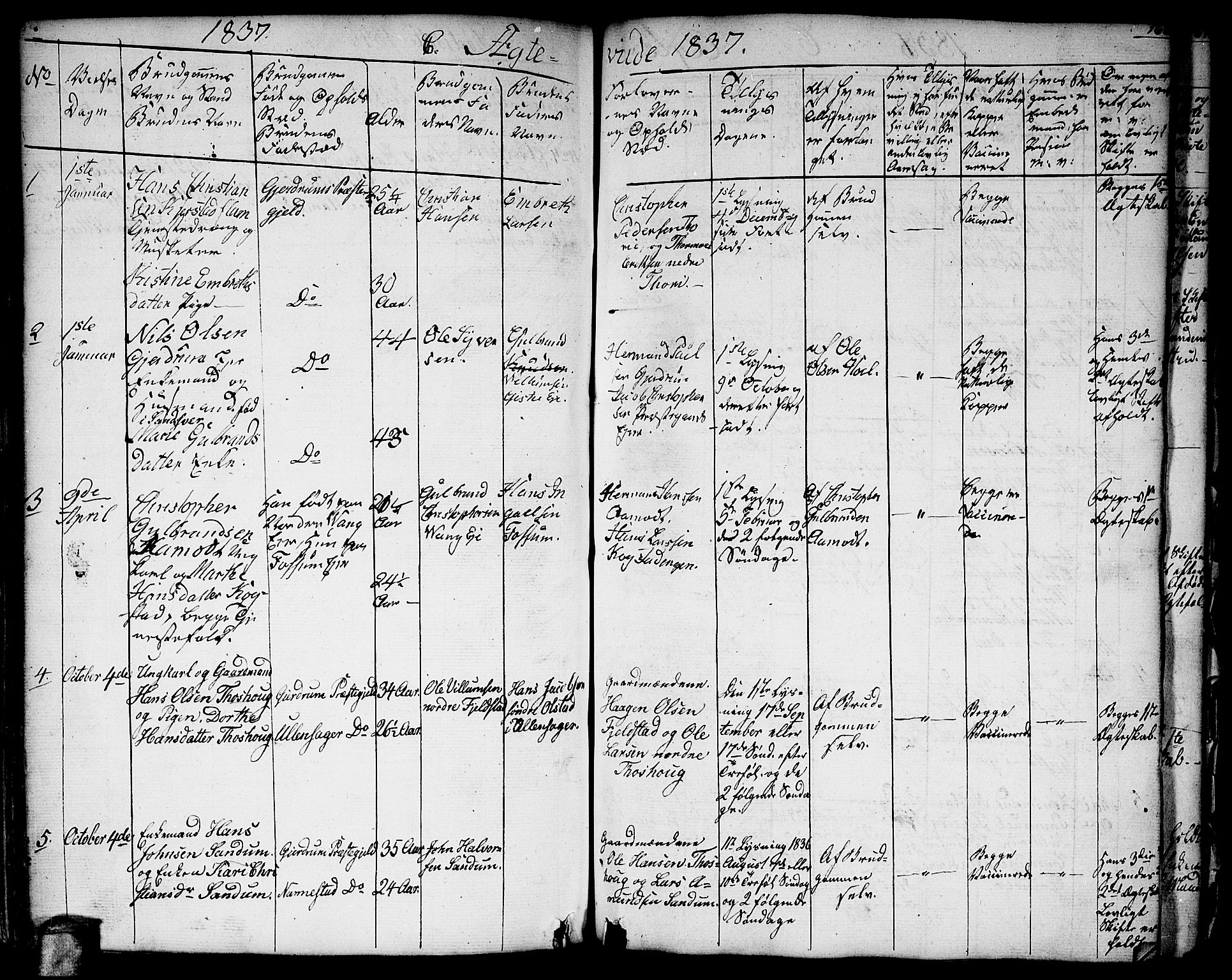 Gjerdrum prestekontor Kirkebøker, SAO/A-10412b/G/Ga/L0002: Parish register (copy) no. I 2, 1836-1850, p. 160