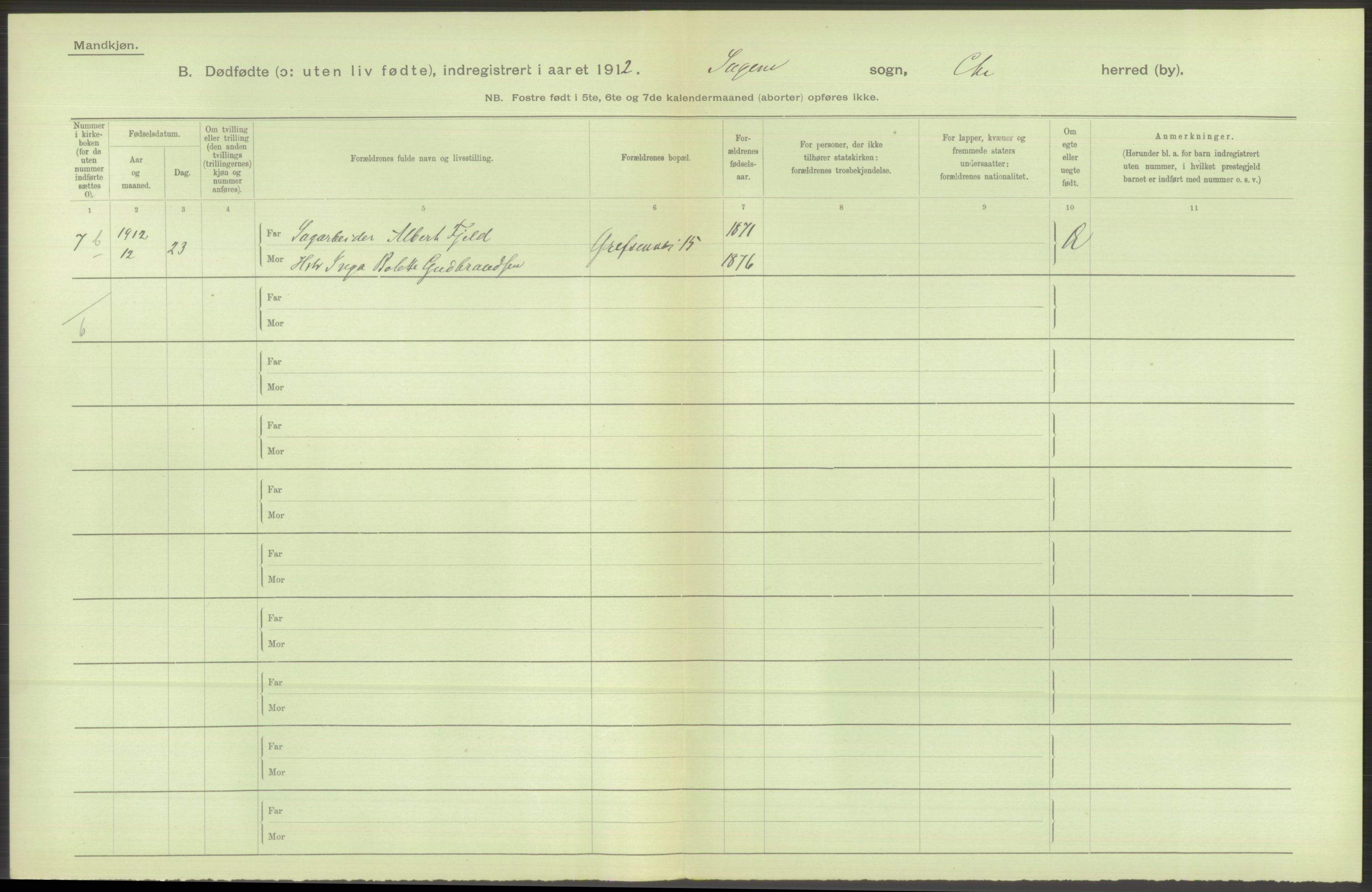 Statistisk sentralbyrå, Sosiodemografiske emner, Befolkning, AV/RA-S-2228/D/Df/Dfb/Dfbb/L0010: Kristiania: Døde, dødfødte, 1912, p. 518