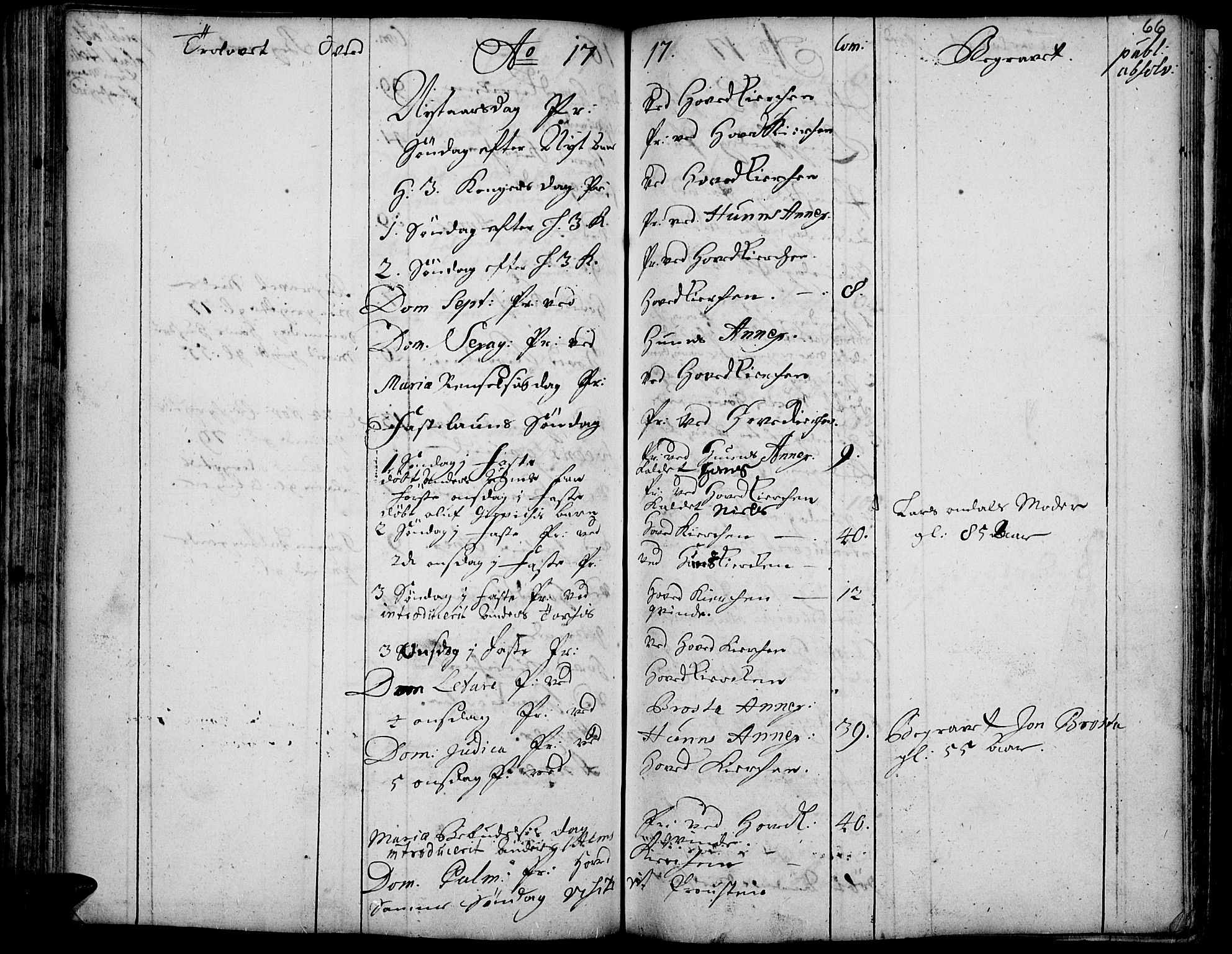 Vardal prestekontor, AV/SAH-PREST-100/H/Ha/Haa/L0001: Parish register (official) no. 1, 1706-1748, p. 66