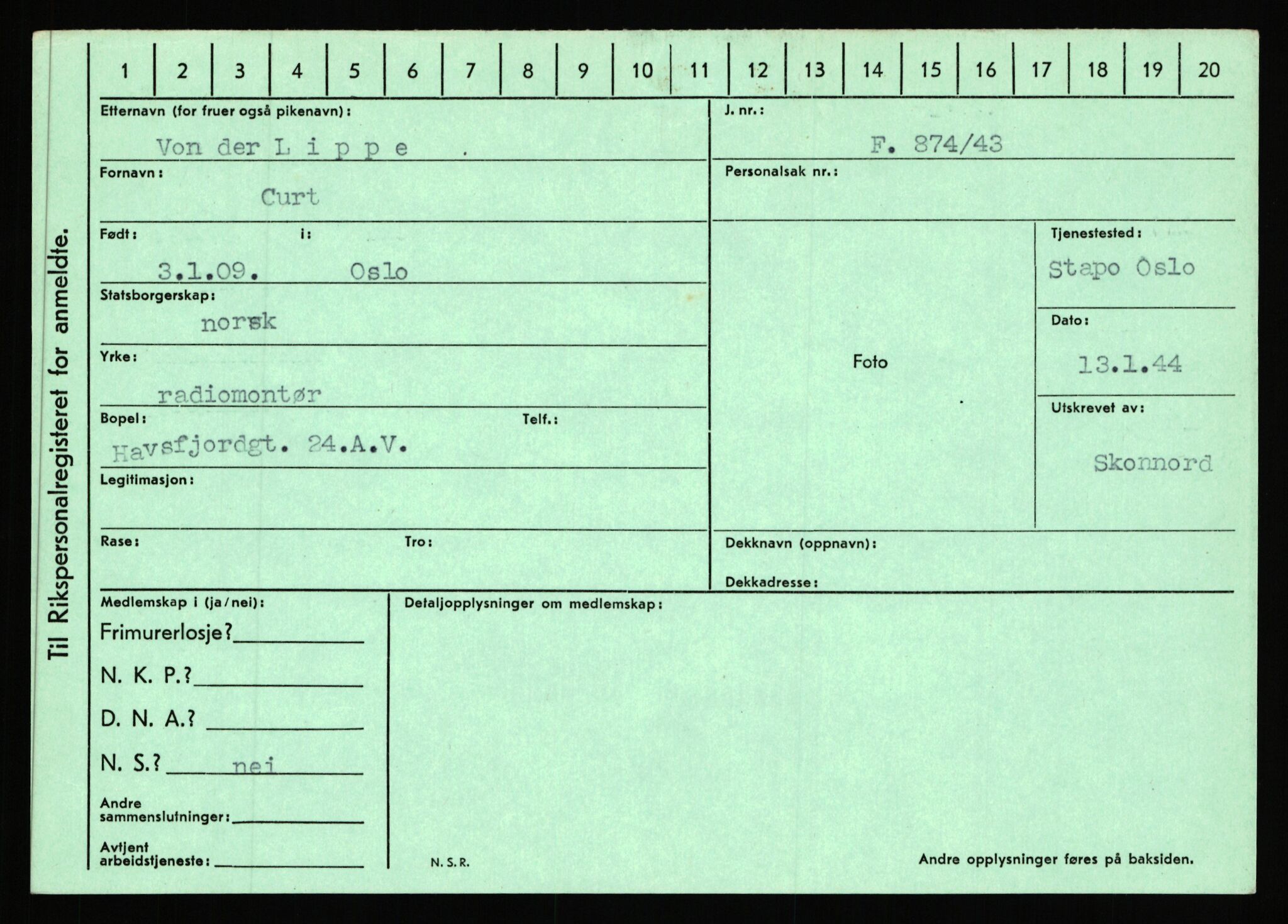 Statspolitiet - Hovedkontoret / Osloavdelingen, AV/RA-S-1329/C/Ca/L0010: Lind - Moksnes, 1943-1945, p. 404