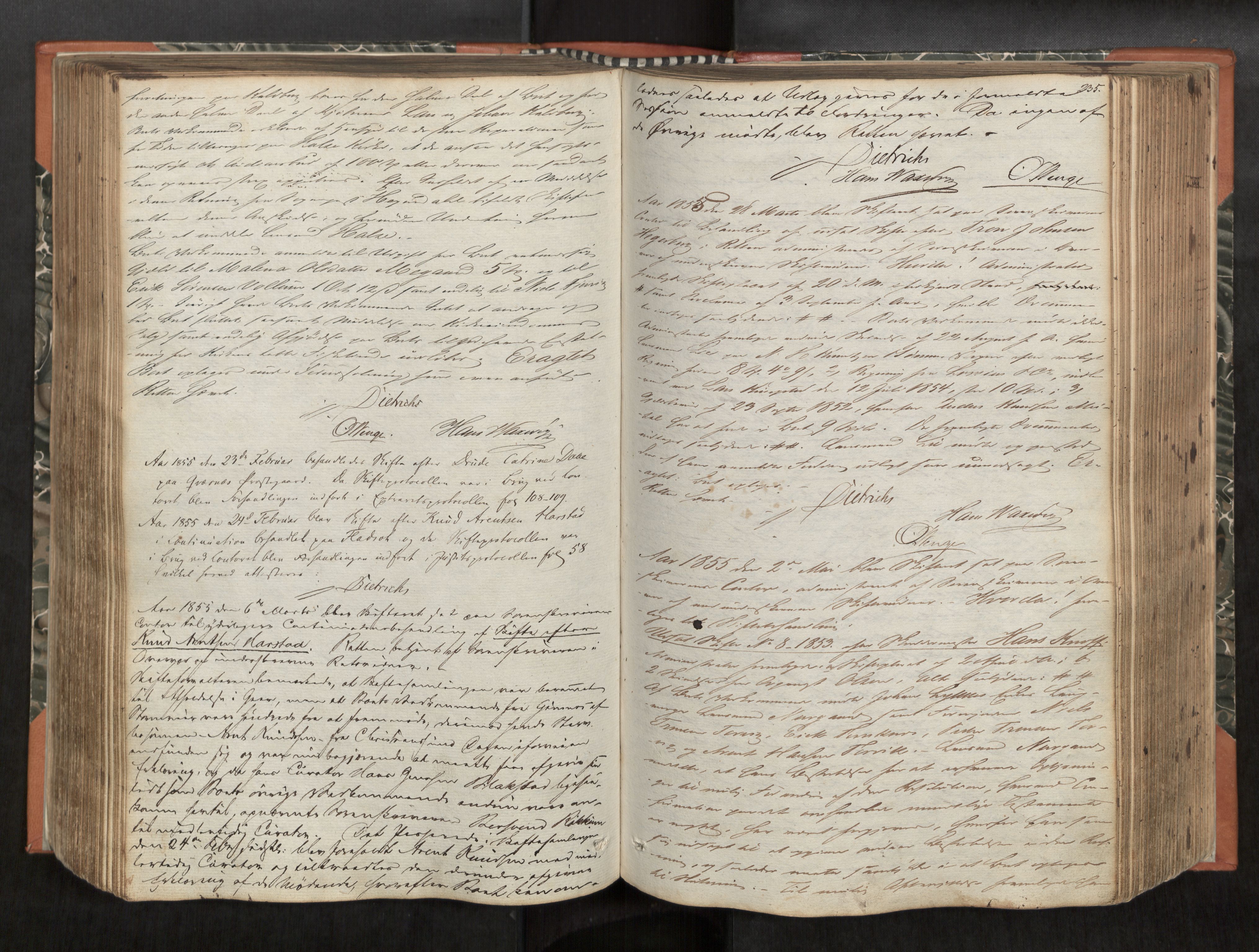 Nordmøre sorenskriveri, AV/SAT-A-4132/1/3/3B/L0001: Forhandlingsprotokoll nr. 01, 1846-1861, p. 234b-235a