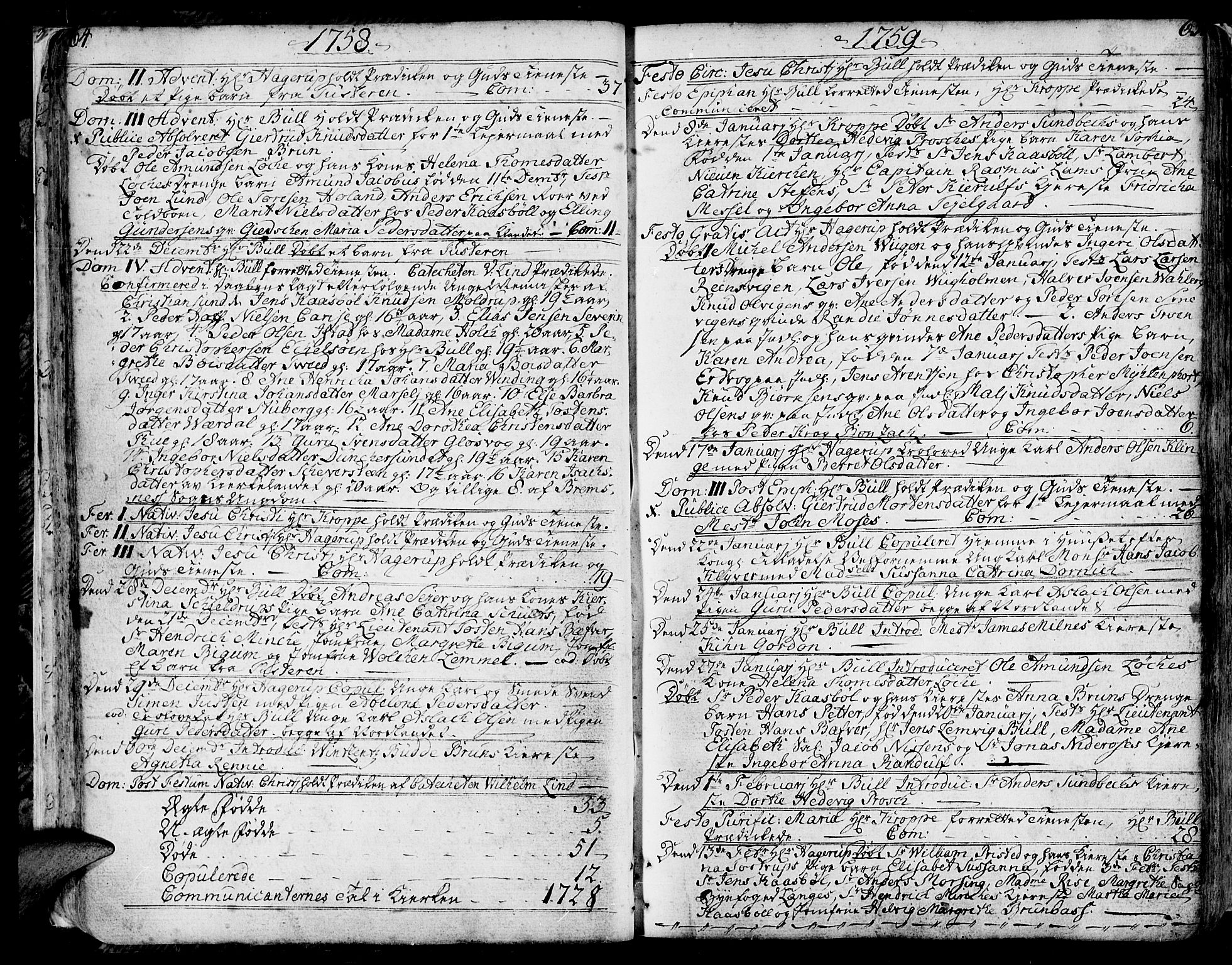 Ministerialprotokoller, klokkerbøker og fødselsregistre - Møre og Romsdal, SAT/A-1454/572/L0840: Parish register (official) no. 572A03, 1754-1784, p. 64-65