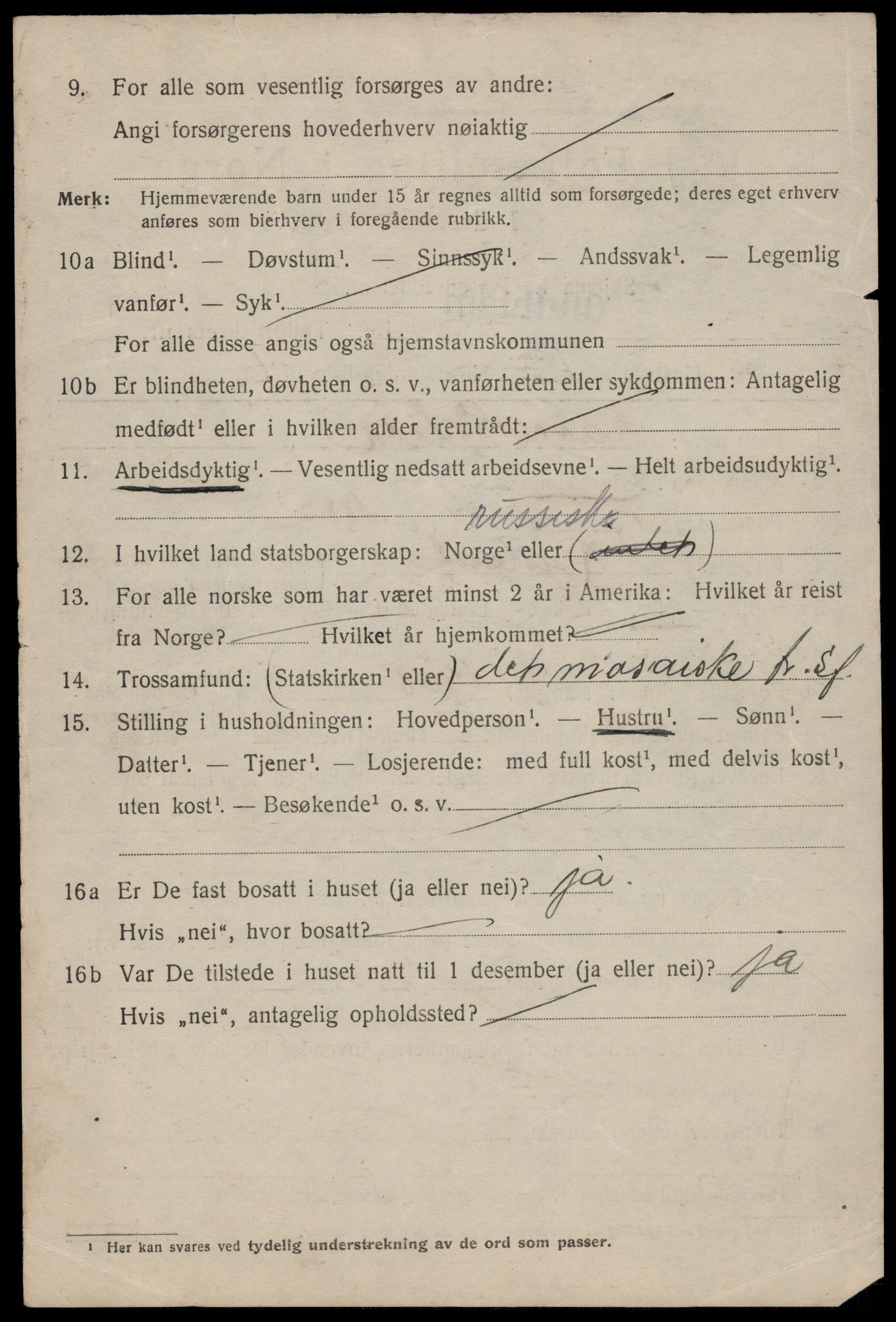 SAT, 1920 census for Trondheim, 1920, p. 131945