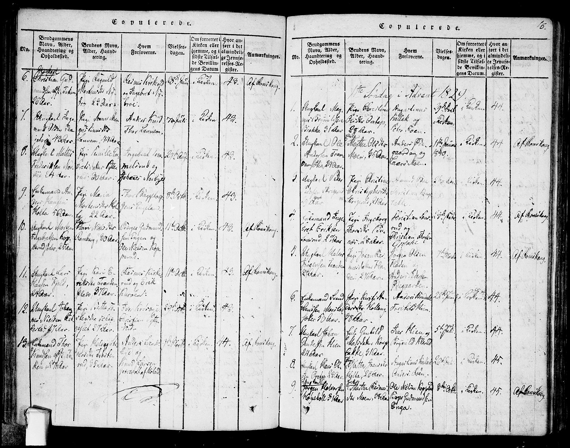 Rødenes prestekontor Kirkebøker, AV/SAO-A-2005/F/Fa/L0004: Parish register (official) no. I 4, 1814-1838, p. 16