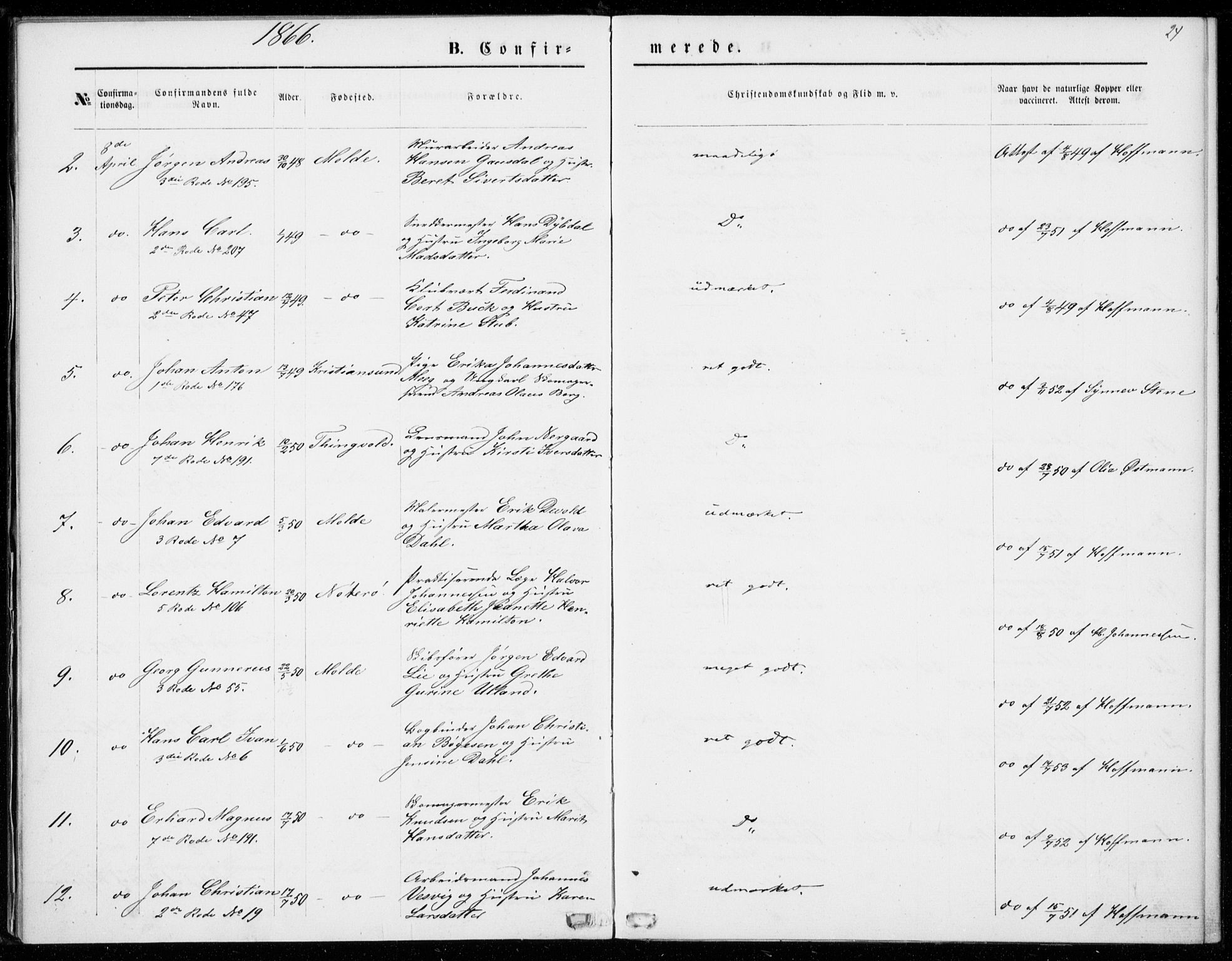 Ministerialprotokoller, klokkerbøker og fødselsregistre - Møre og Romsdal, AV/SAT-A-1454/558/L0690: Parish register (official) no. 558A04, 1864-1872, p. 24