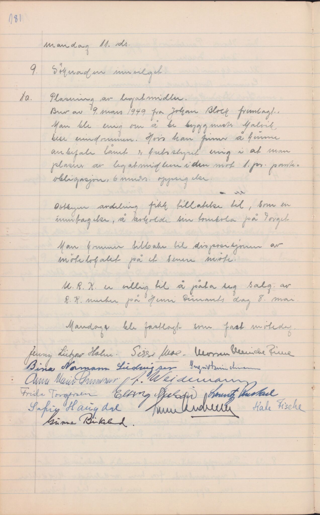 Trondheim Røde Kors, TRKO/PA-1204/A/Aa/L0003: Møtebok, 1942-1952, p. 184