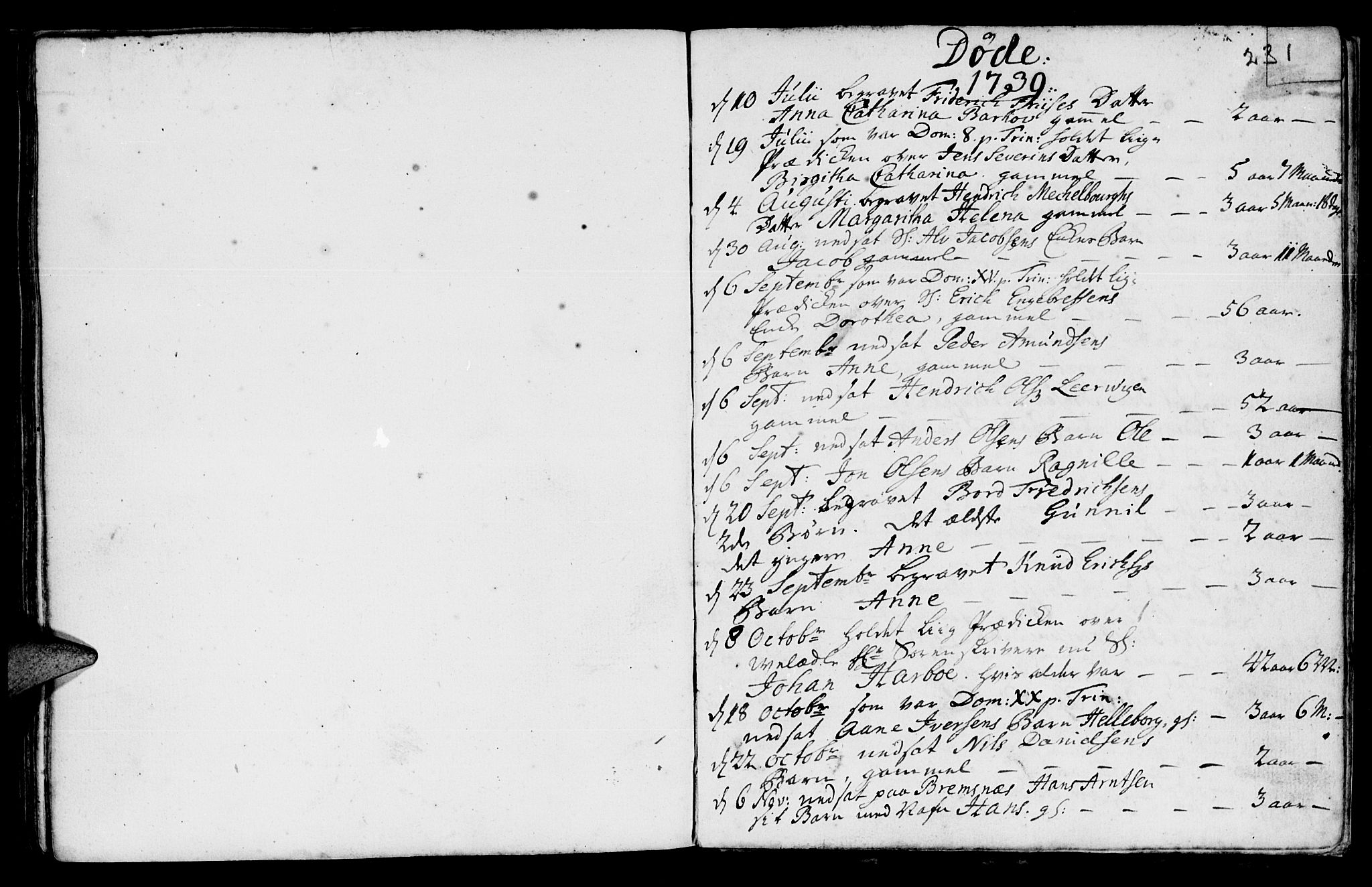 Ministerialprotokoller, klokkerbøker og fødselsregistre - Møre og Romsdal, AV/SAT-A-1454/572/L0839: Parish register (official) no. 572A02, 1739-1754, p. 230-231