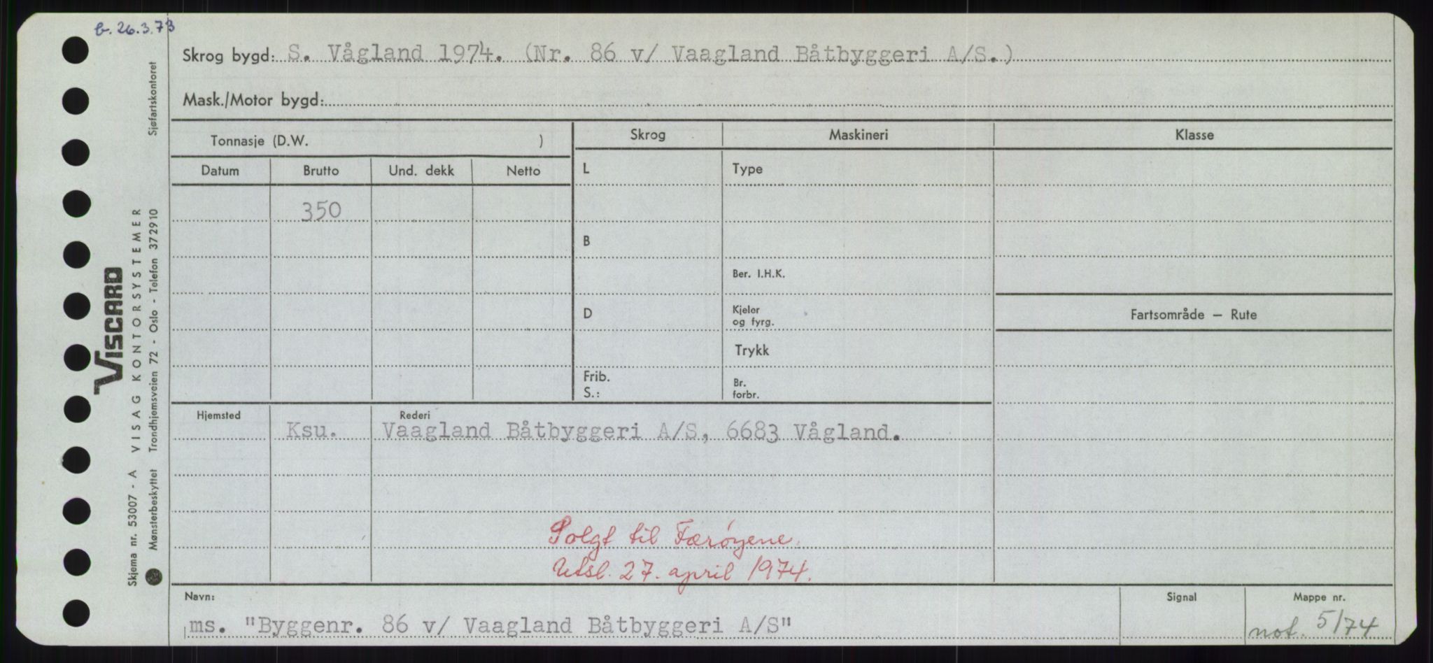 Sjøfartsdirektoratet med forløpere, Skipsmålingen, RA/S-1627/H/Hd/L0006: Fartøy, Byg-Båt, p. 757