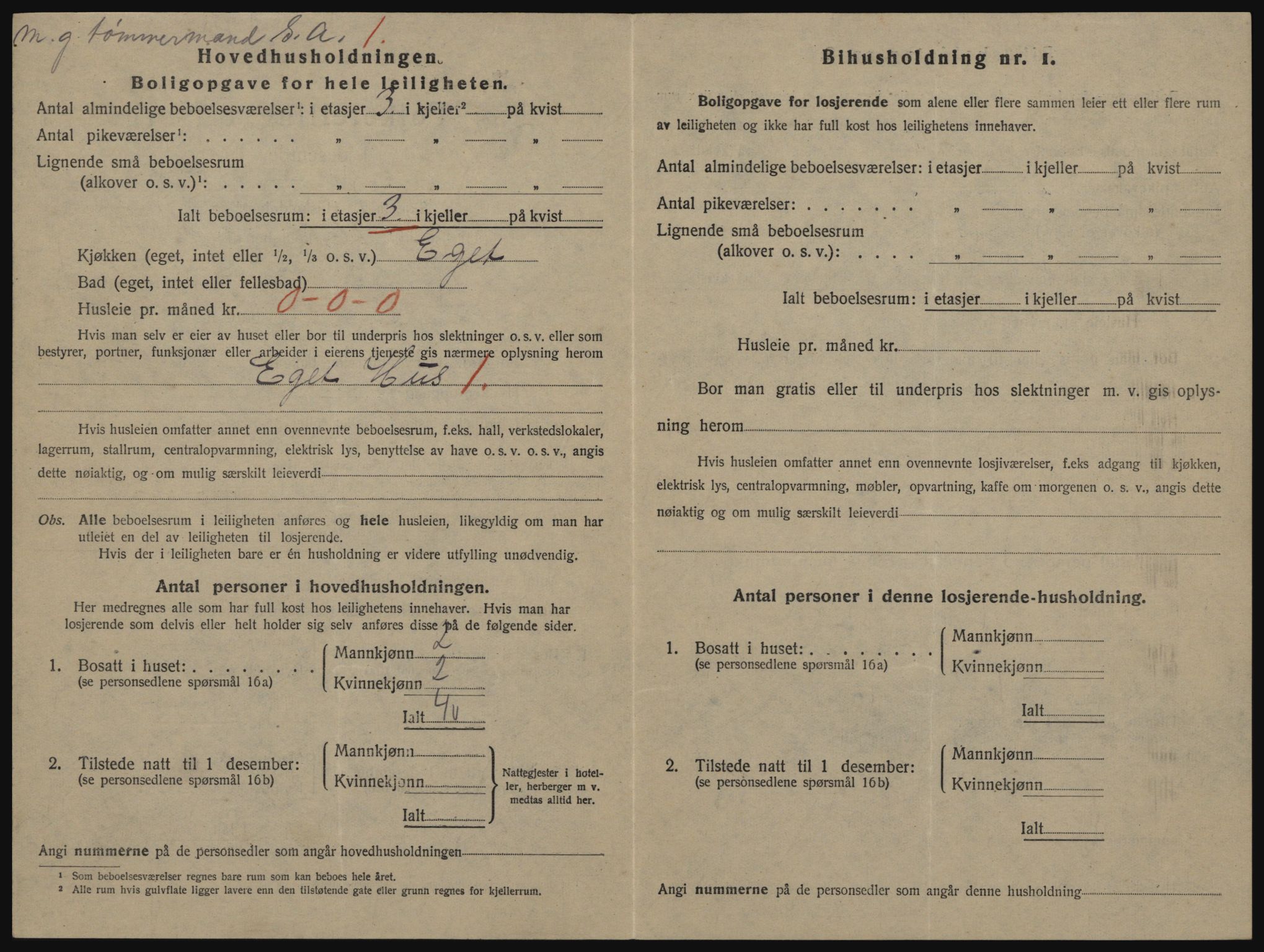 SAO, 1920 census for Drøbak, 1920, p. 1490