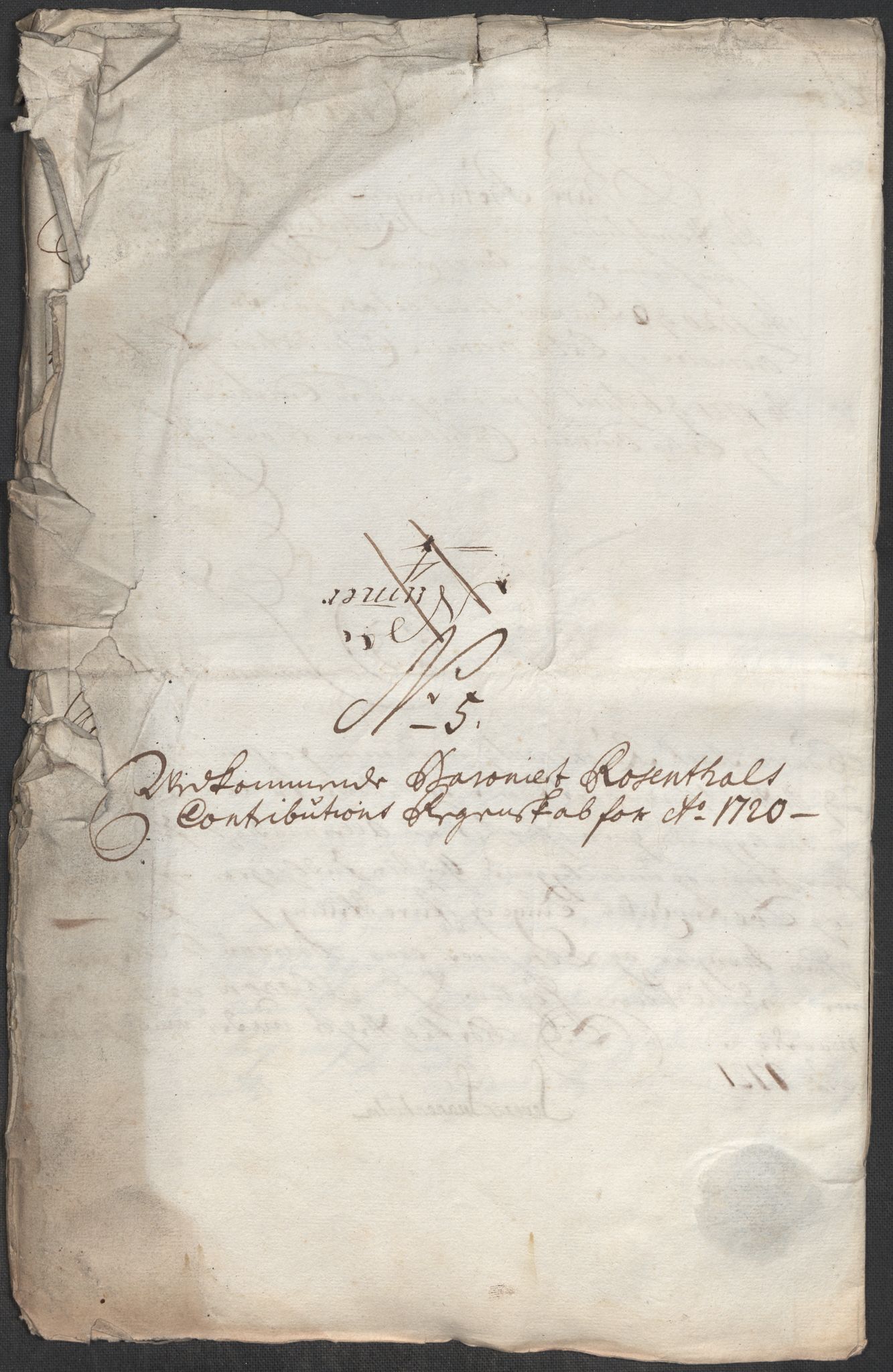 Rentekammeret inntil 1814, Reviderte regnskaper, Fogderegnskap, AV/RA-EA-4092/R49/L3140: Fogderegnskap Rosendal Baroni, 1718-1720, p. 236