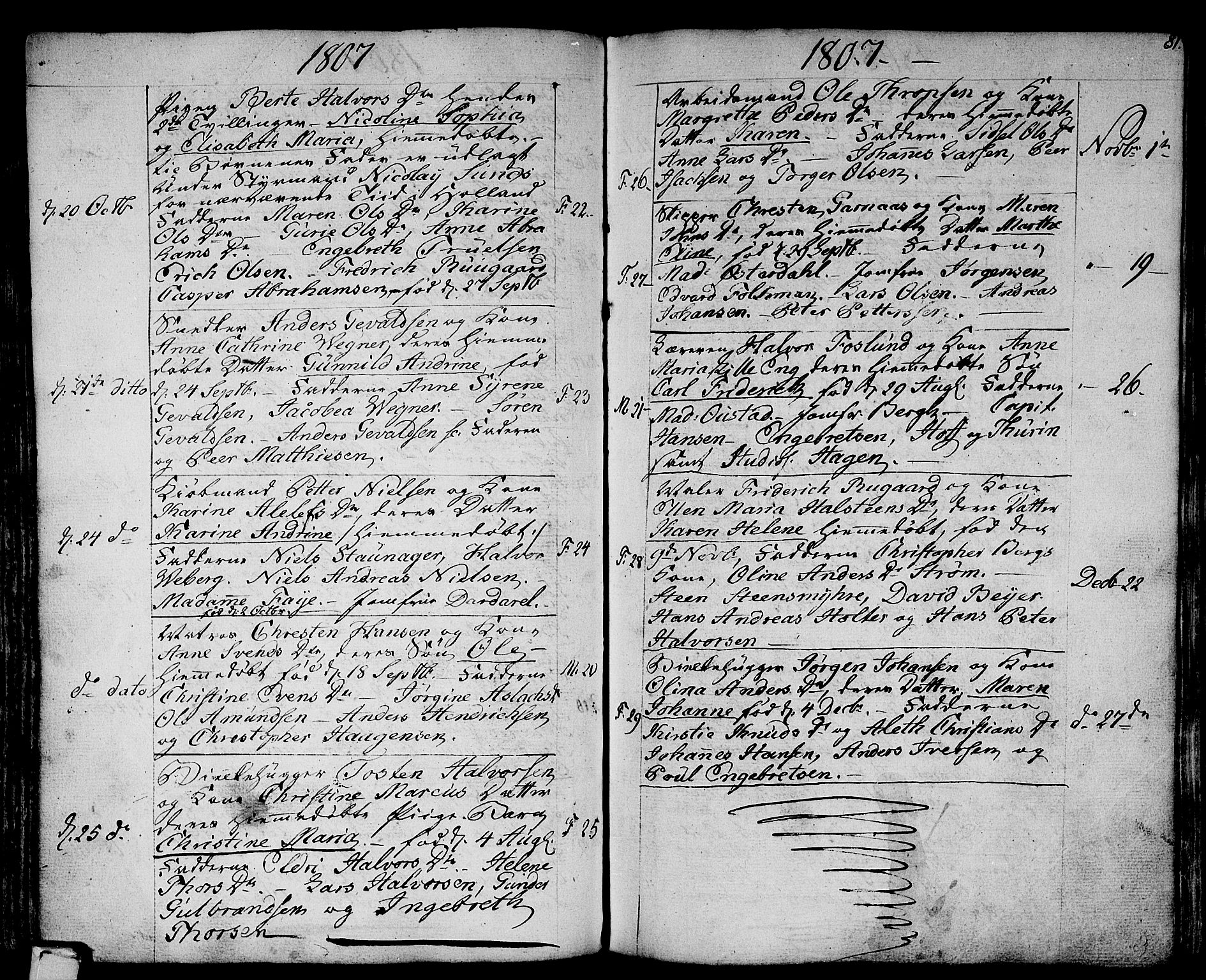 Strømsø kirkebøker, SAKO/A-246/F/Fa/L0010: Parish register (official) no. I 10, 1792-1822, p. 81
