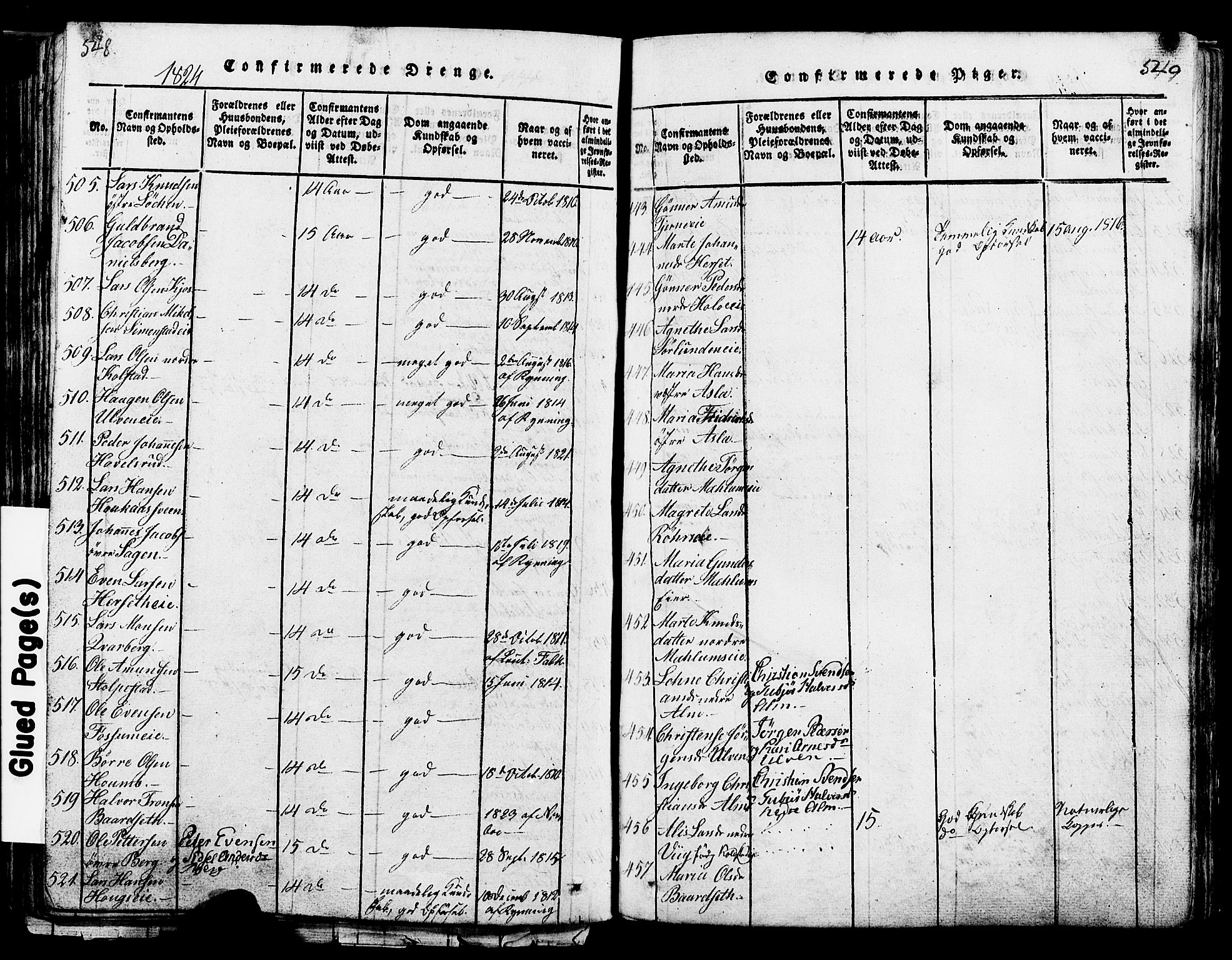 Ringsaker prestekontor, AV/SAH-PREST-014/K/Ka/L0005: Parish register (official) no. 5, 1814-1826, p. 548-549