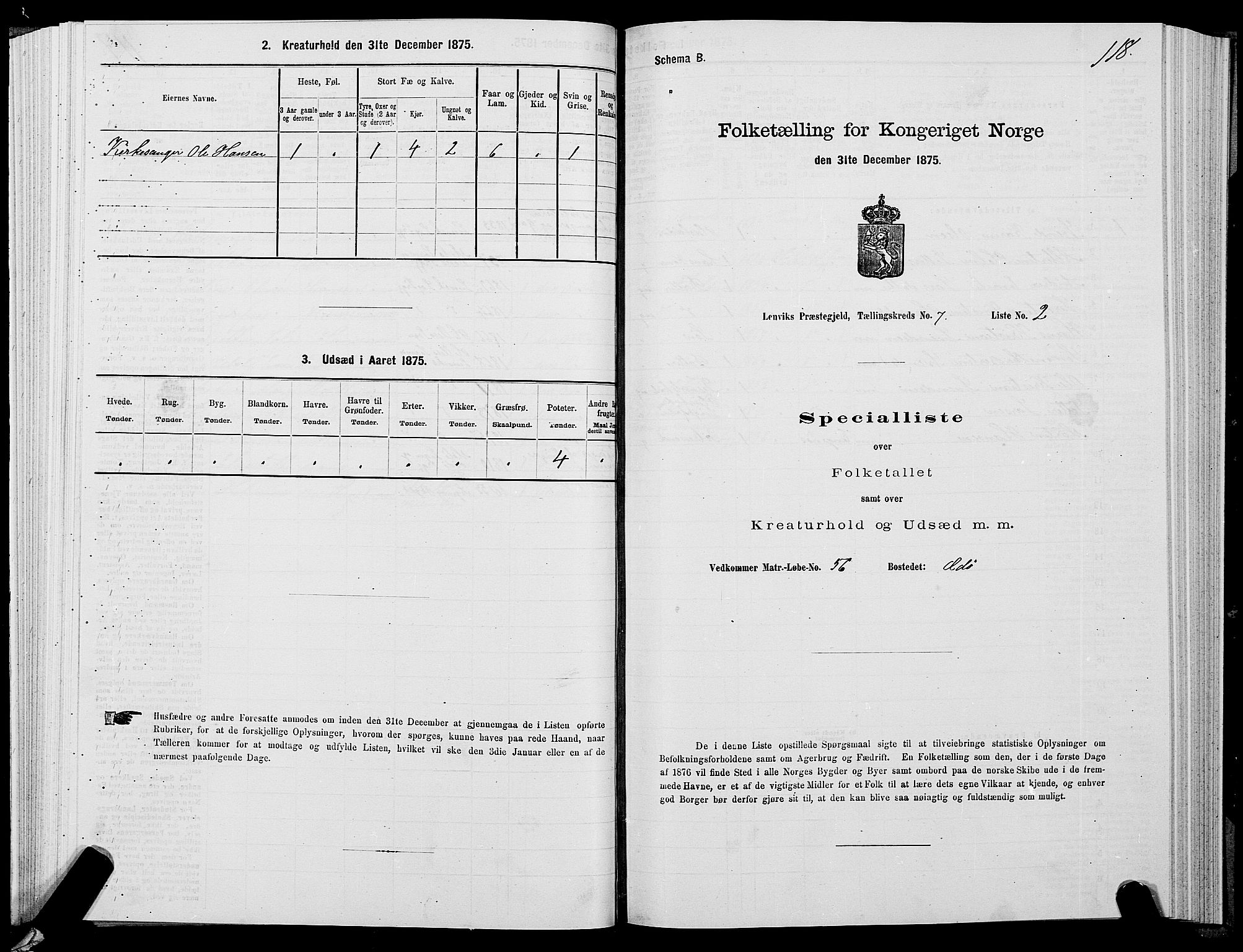 SATØ, 1875 census for 1931P Lenvik, 1875, p. 4118