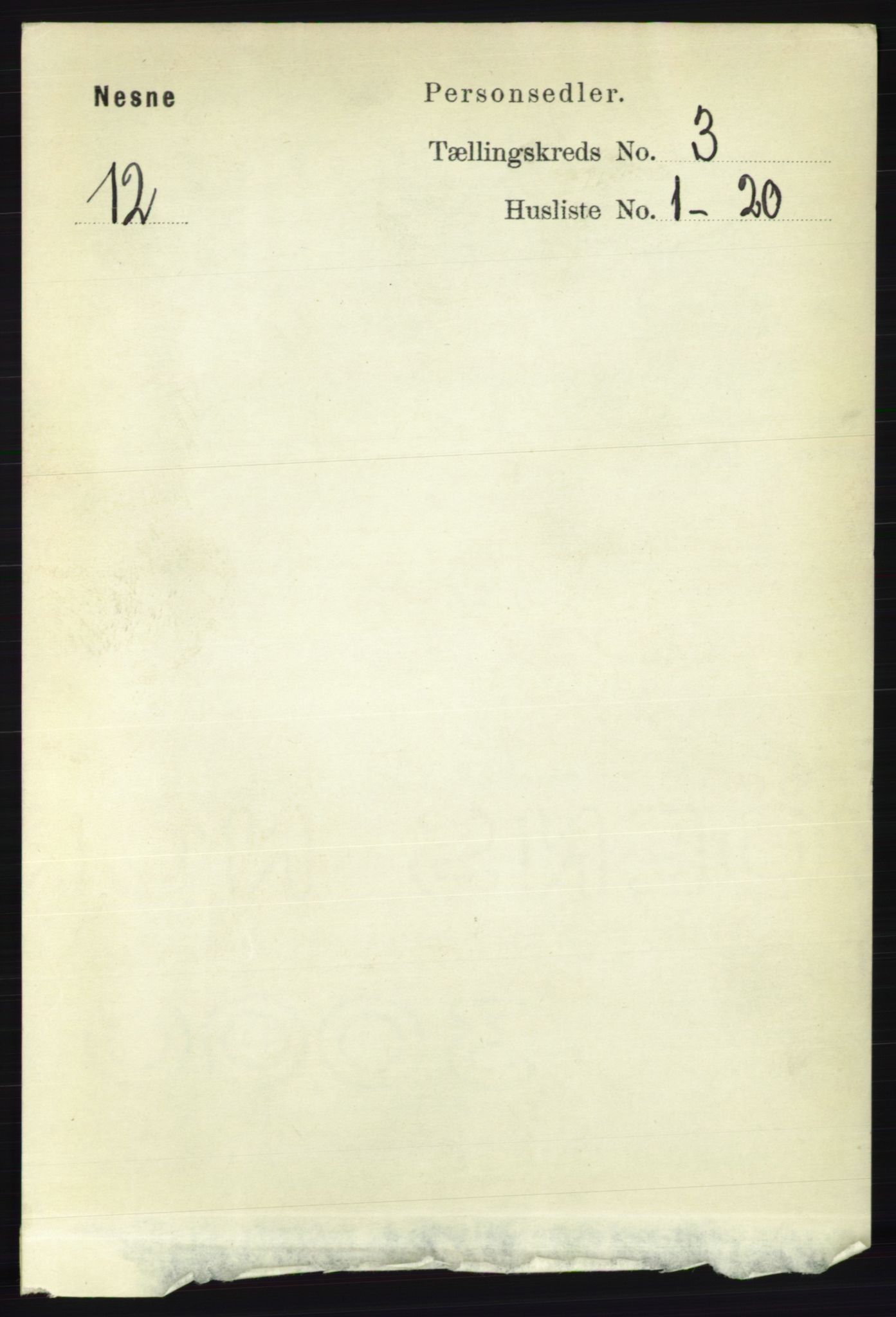 RA, 1891 census for 1828 Nesna, 1891, p. 1497