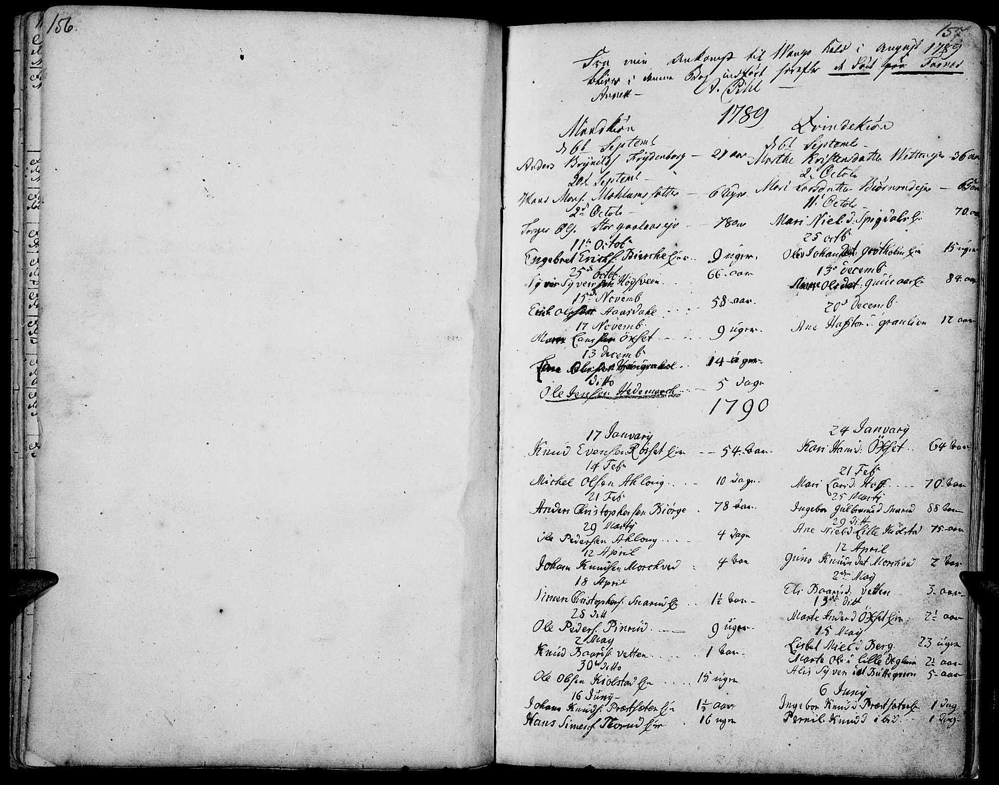 Vang prestekontor, Hedmark, SAH/PREST-008/H/Ha/Haa/L0002B: Parish register (official) no. 2B, 1789-1810, p. 156-157