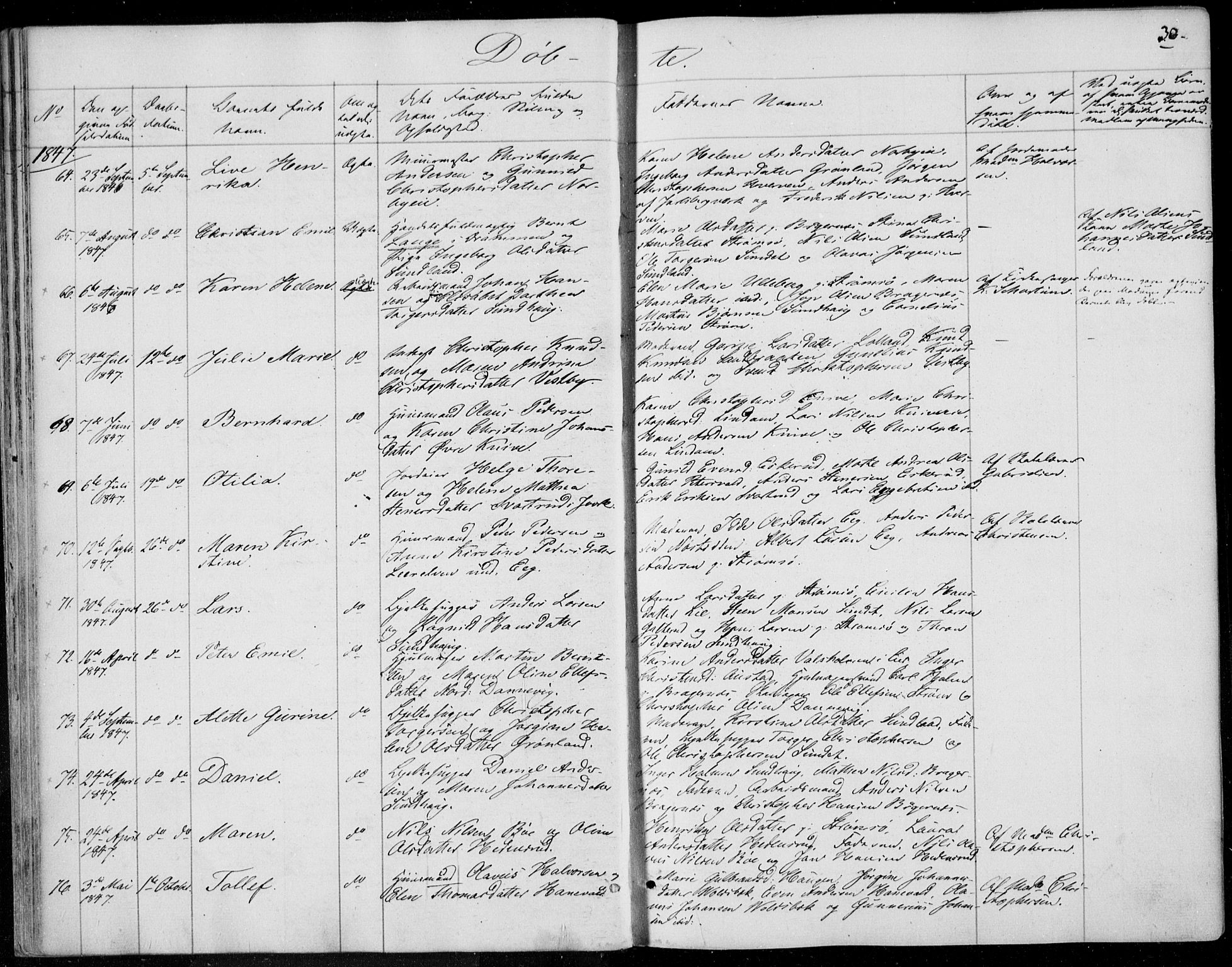 Skoger kirkebøker, AV/SAKO-A-59/F/Fa/L0003: Parish register (official) no. I 3, 1842-1861, p. 30