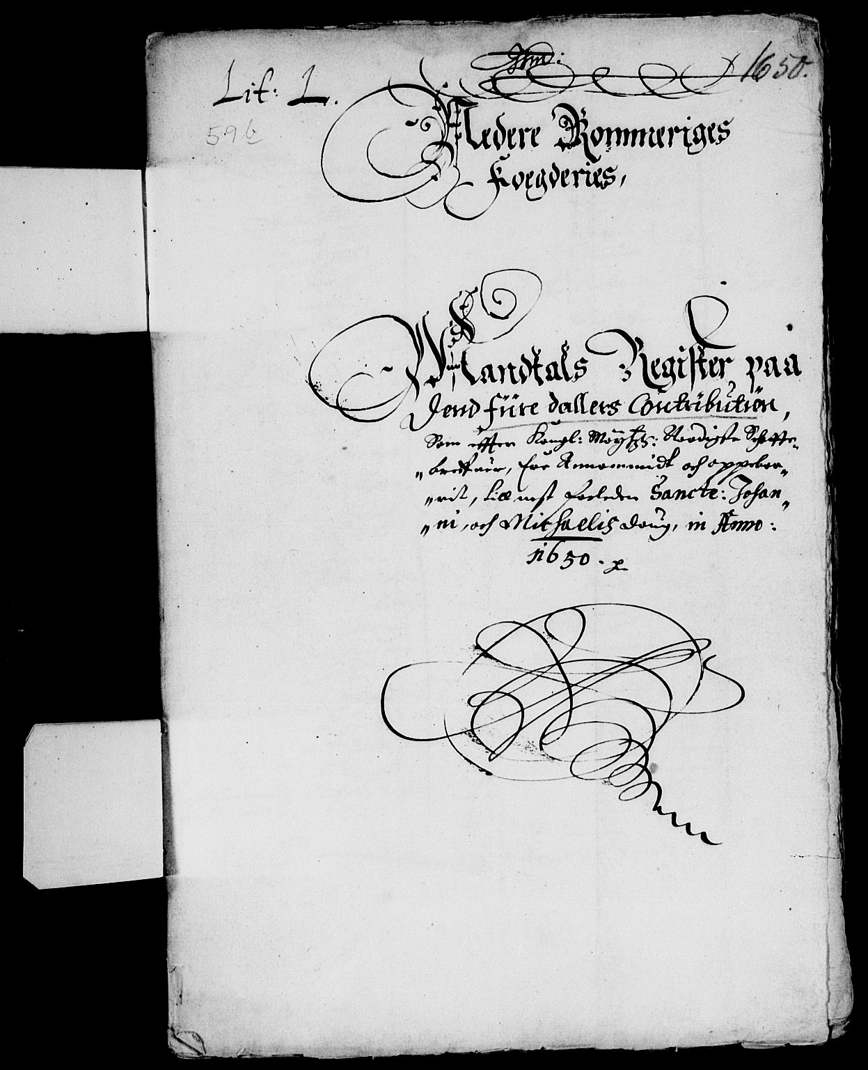 Rentekammeret inntil 1814, Reviderte regnskaper, Lensregnskaper, AV/RA-EA-5023/R/Rb/Rba/L0202: Akershus len, 1650-1651