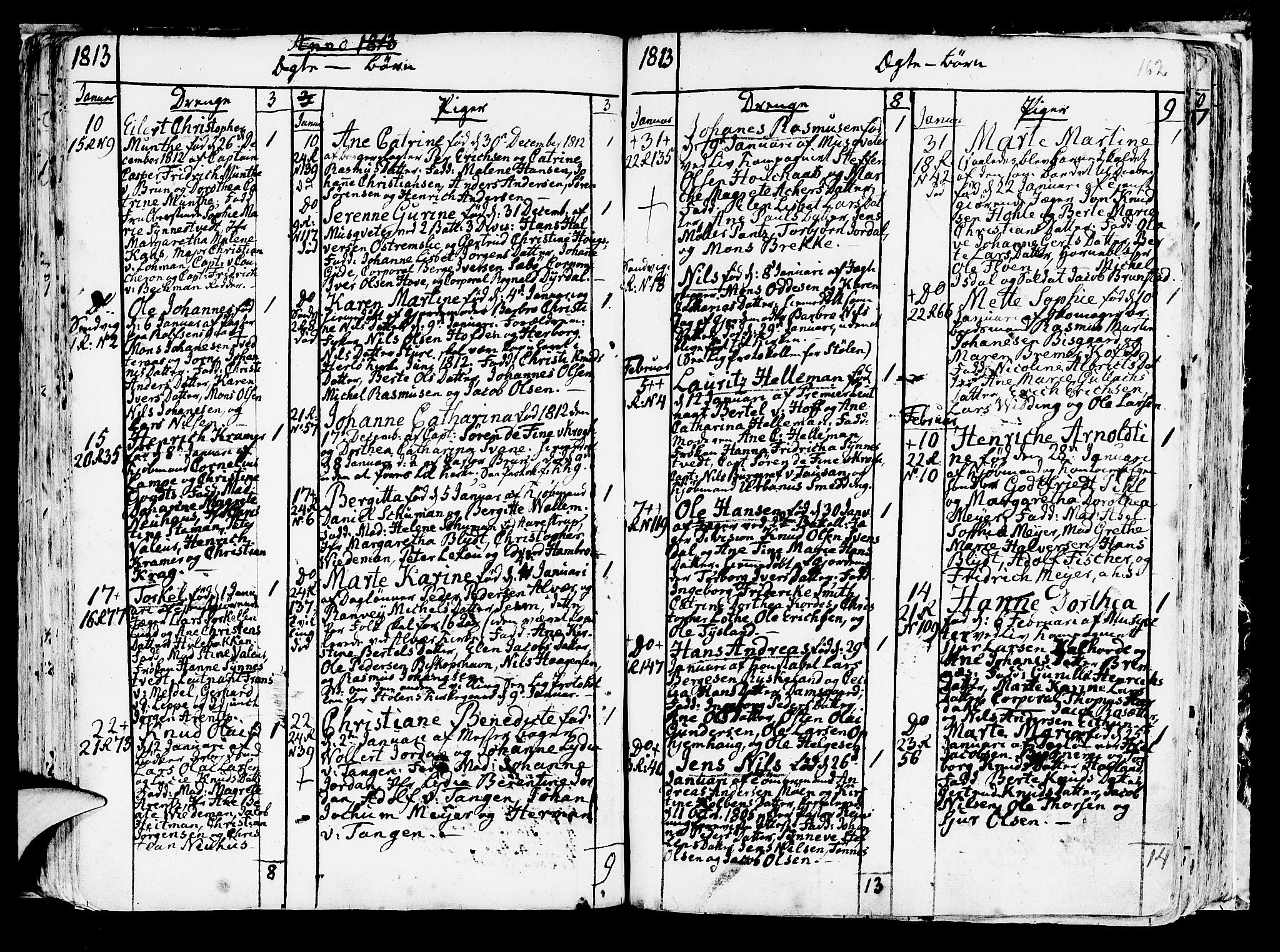 Korskirken sokneprestembete, SAB/A-76101/H/Haa/L0006: Parish register (official) no. A 6, 1790-1820, p. 162