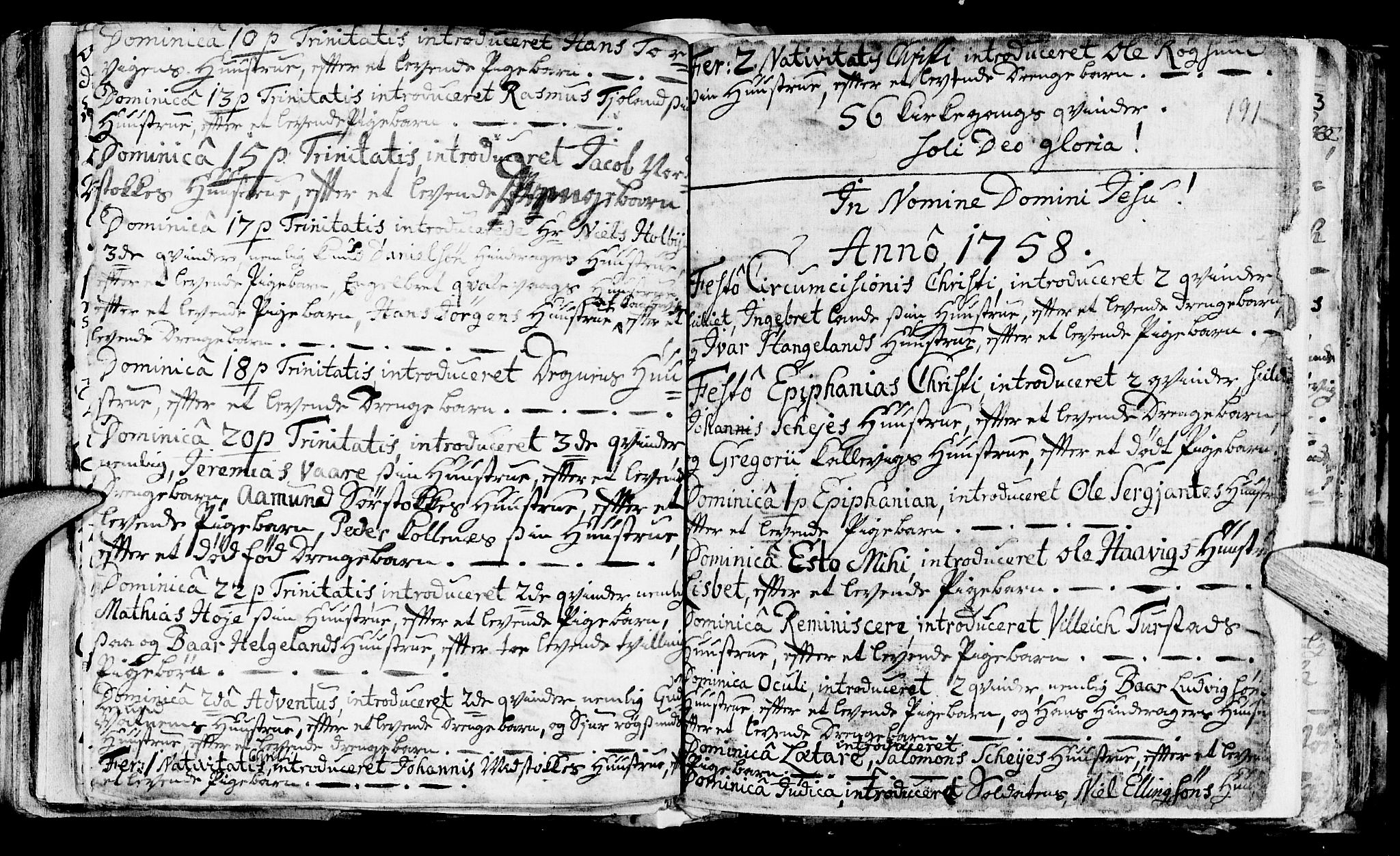 Avaldsnes sokneprestkontor, AV/SAST-A -101851/H/Ha/Haa/L0001: Parish register (official) no. A 1, 1711-1764, p. 191