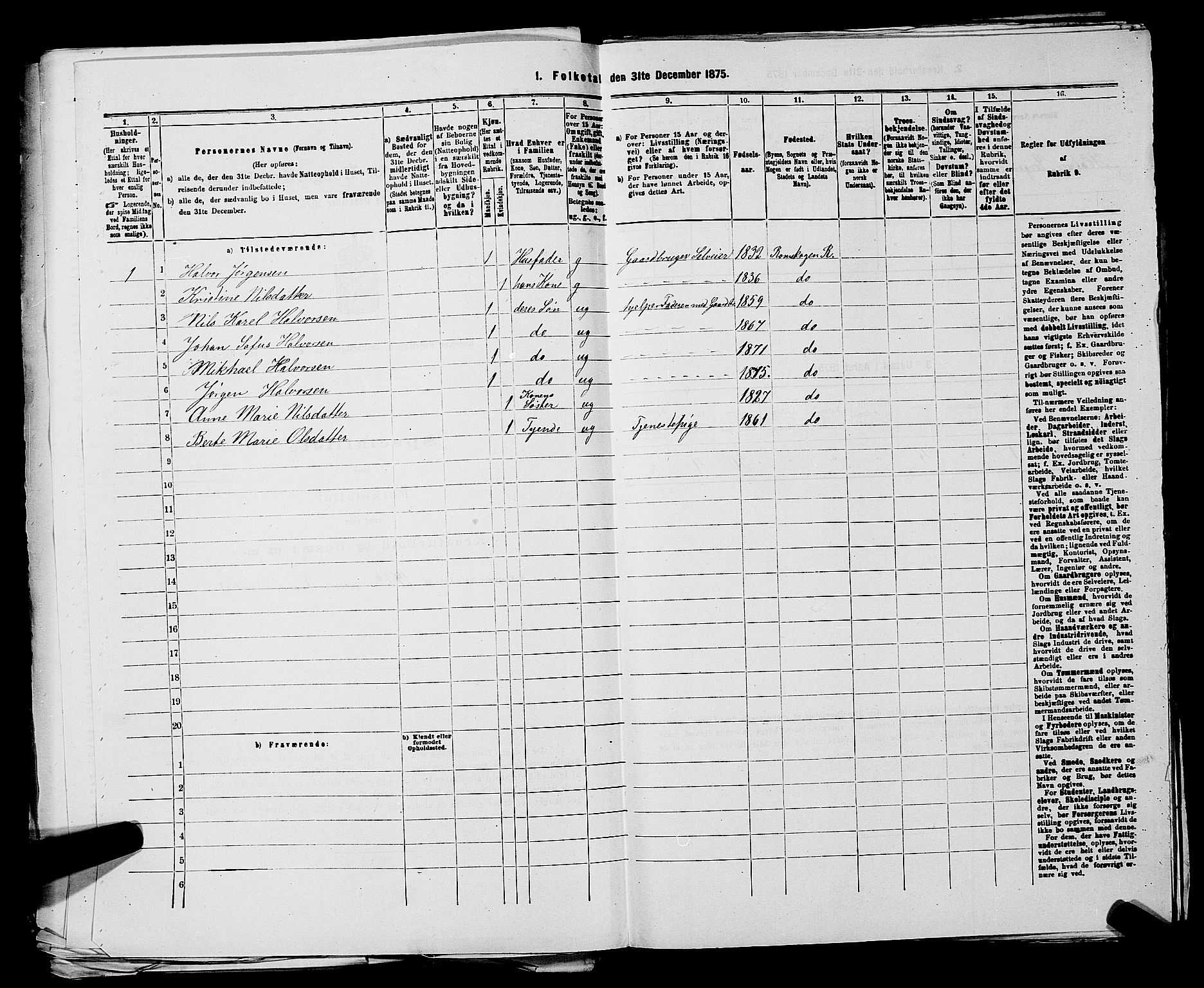 RA, 1875 census for 0120P Rødenes, 1875, p. 834
