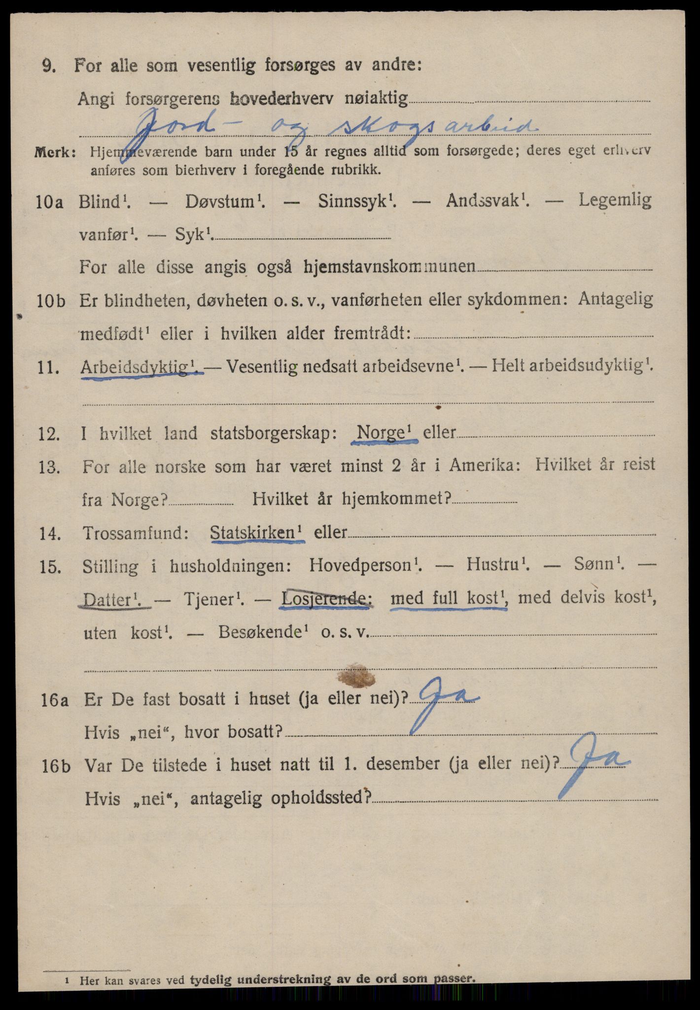 SAT, 1920 census for Stangvik, 1920, p. 4791