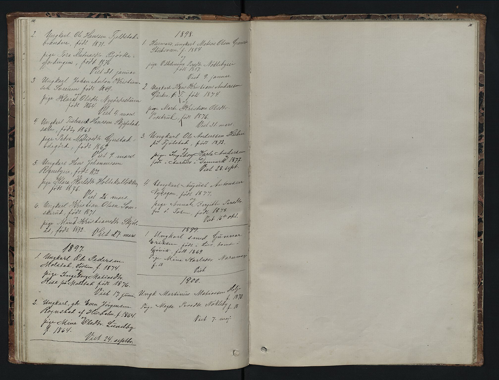 Vestre Toten prestekontor, SAH/PREST-108/H/Ha/Hab/L0007: Parish register (copy) no. 7, 1872-1900, p. 110-111