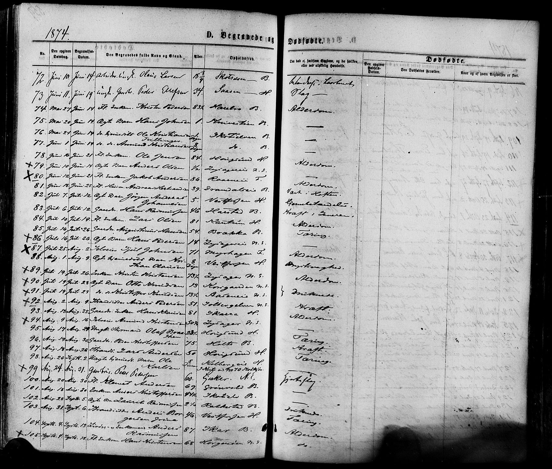 Eiker kirkebøker, AV/SAKO-A-4/F/Fa/L0017: Parish register (official) no. I 17, 1869-1877, p. 560