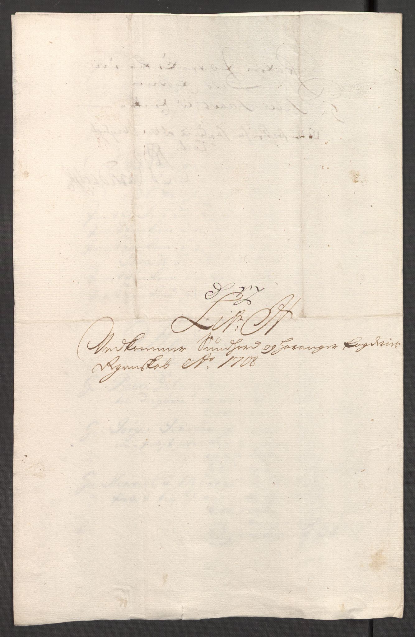 Rentekammeret inntil 1814, Reviderte regnskaper, Fogderegnskap, AV/RA-EA-4092/R48/L2985: Fogderegnskap Sunnhordland og Hardanger, 1708, p. 174