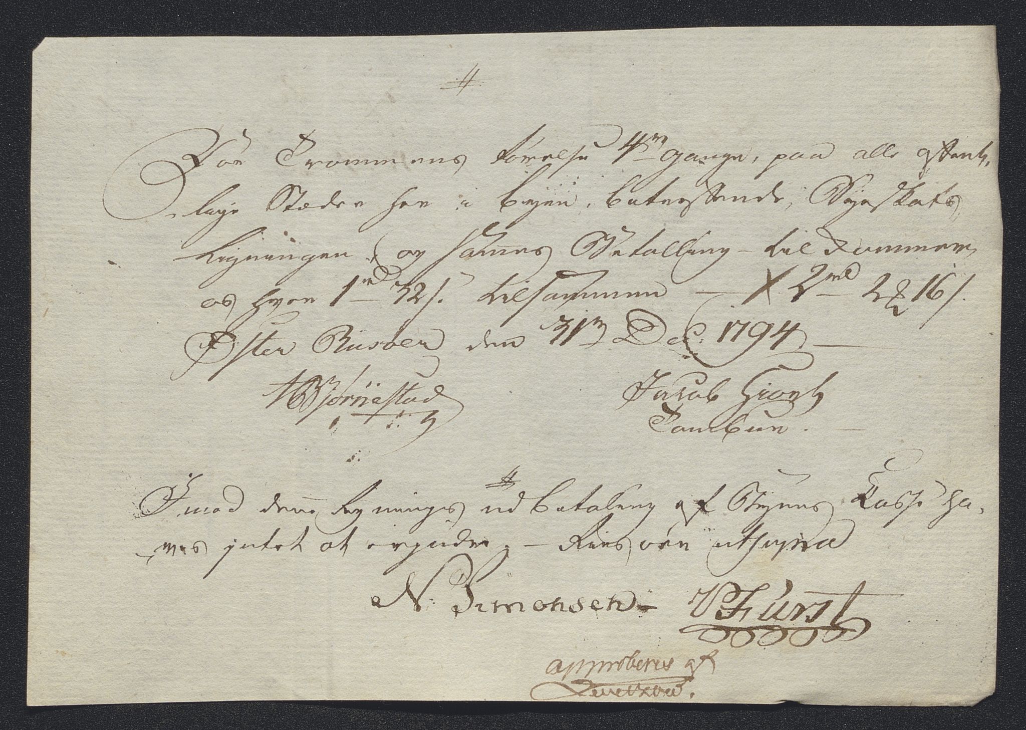 Danske Kanselli 1800-1814, RA/EA-3024/K/Kk/Kka/Kkac/L0234: Kjøpstadregnskap Øster Risør, 1791-1795, p. 461