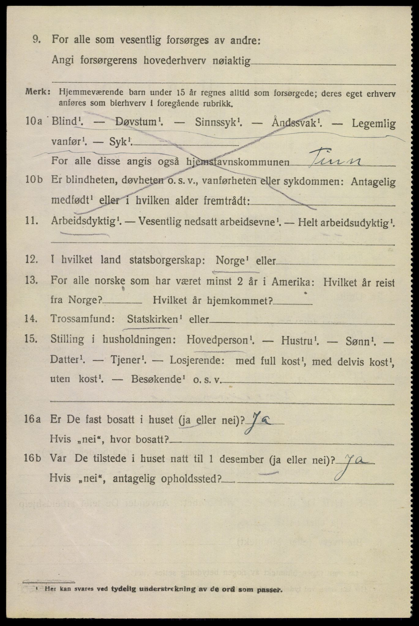 SAKO, 1920 census for Tinn, 1920, p. 23893