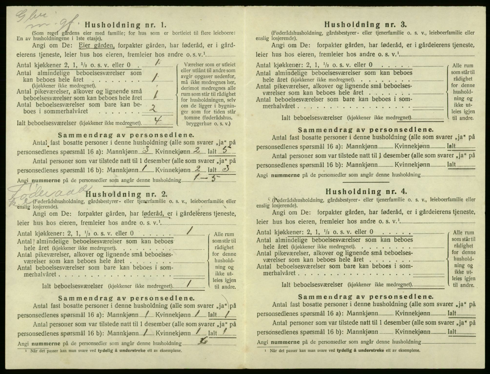 SAB, 1920 census for Kvam, 1920, p. 386