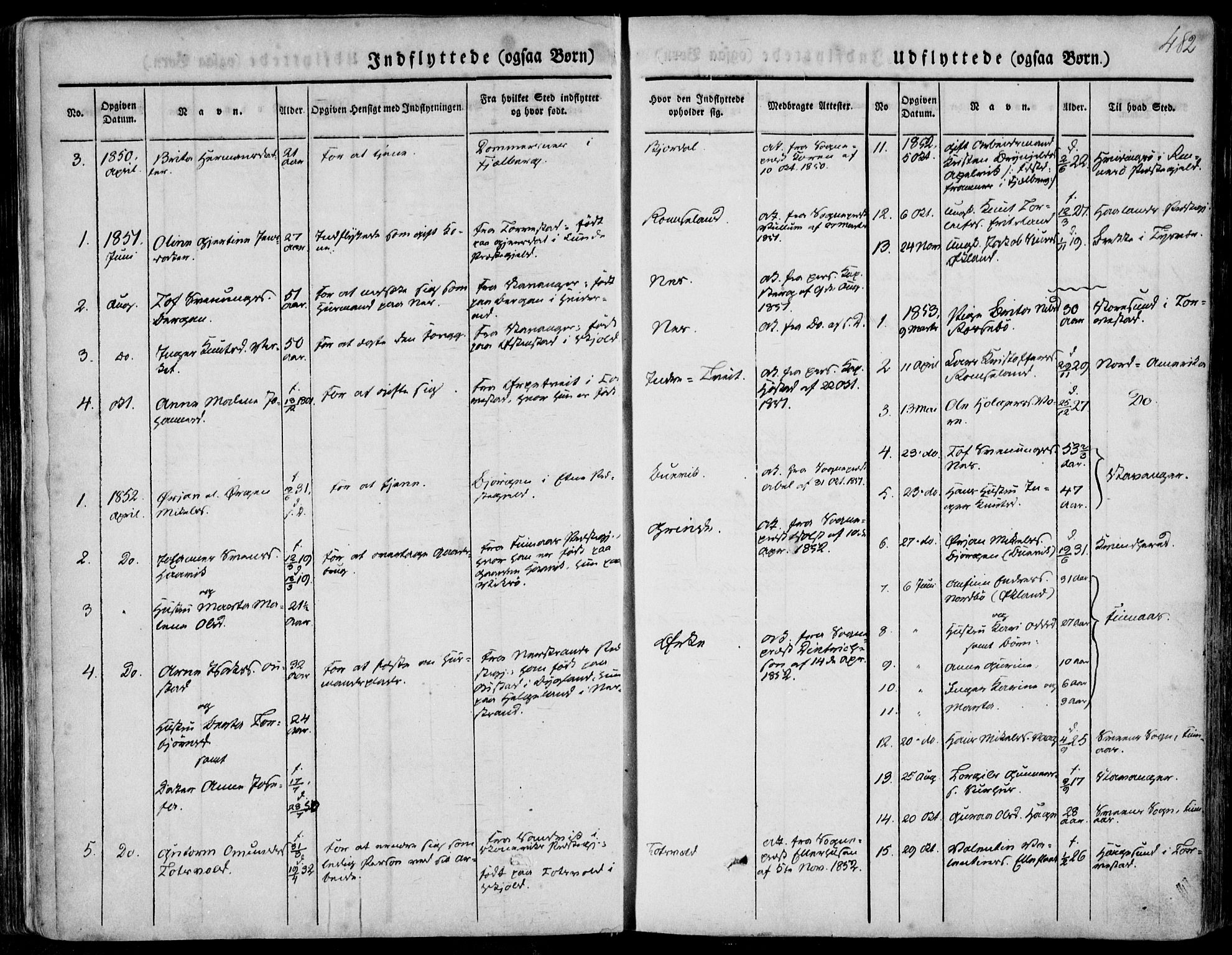Skjold sokneprestkontor, SAST/A-101847/H/Ha/Haa/L0006: Parish register (official) no. A 6.2, 1835-1858, p. 482