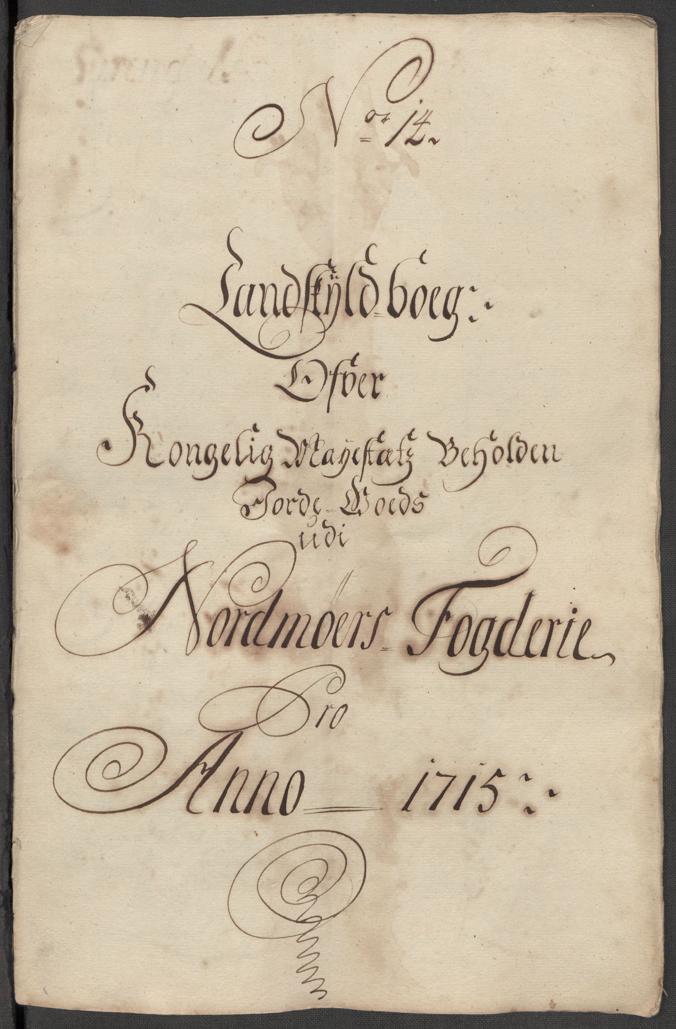 Rentekammeret inntil 1814, Reviderte regnskaper, Fogderegnskap, AV/RA-EA-4092/R56/L3748: Fogderegnskap Nordmøre, 1714-1715, p. 461