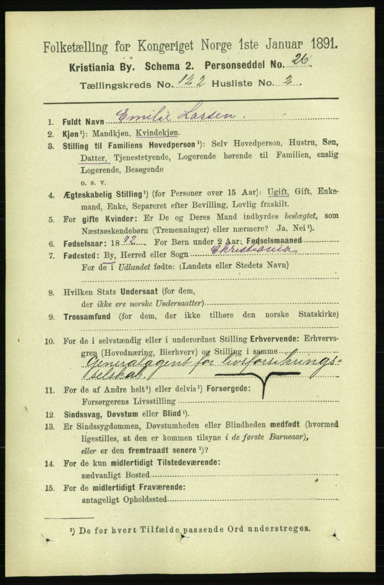 RA, 1891 census for 0301 Kristiania, 1891, p. 64676