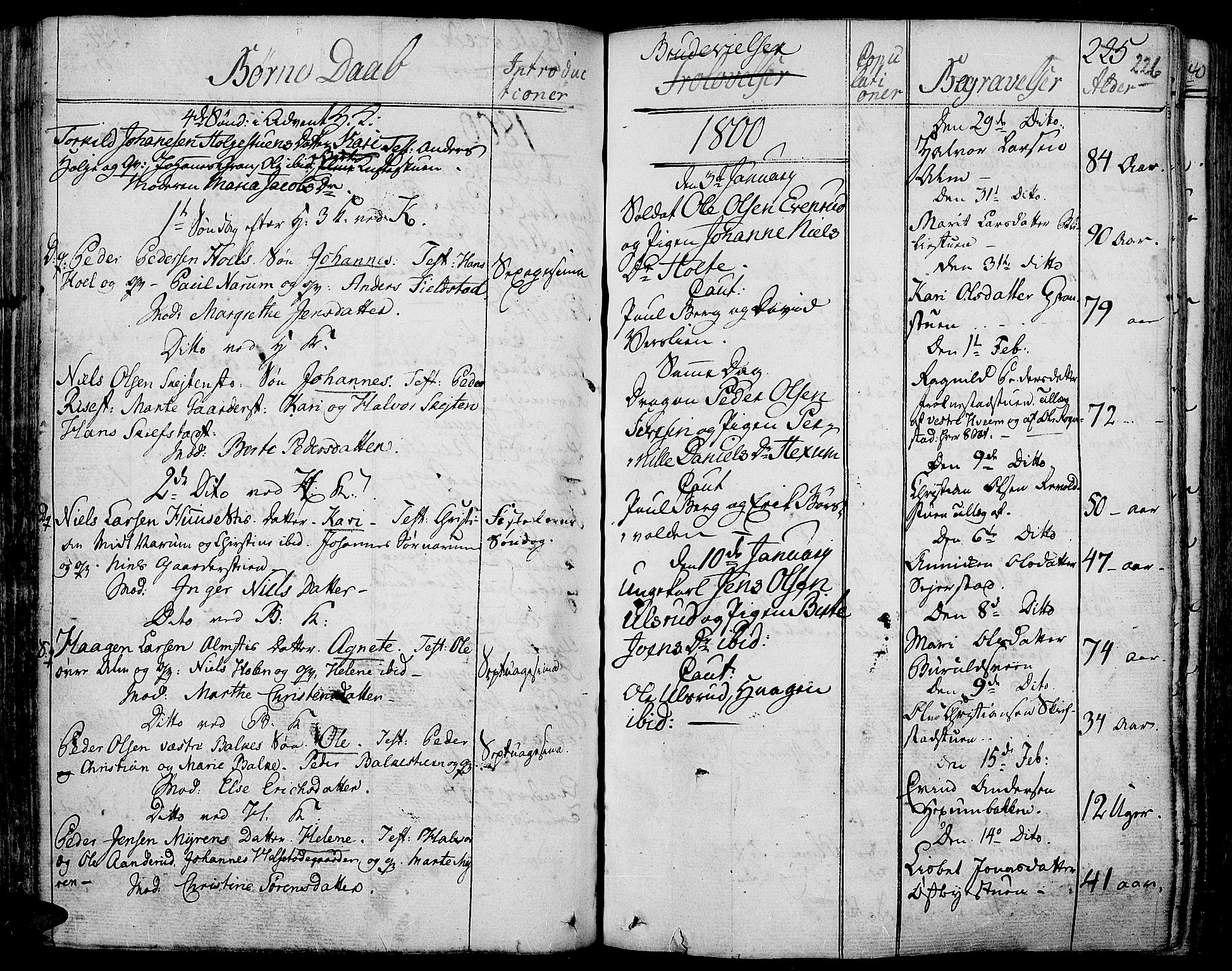 Toten prestekontor, SAH/PREST-102/H/Ha/Haa/L0007: Parish register (official) no. 7, 1794-1809, p. 226