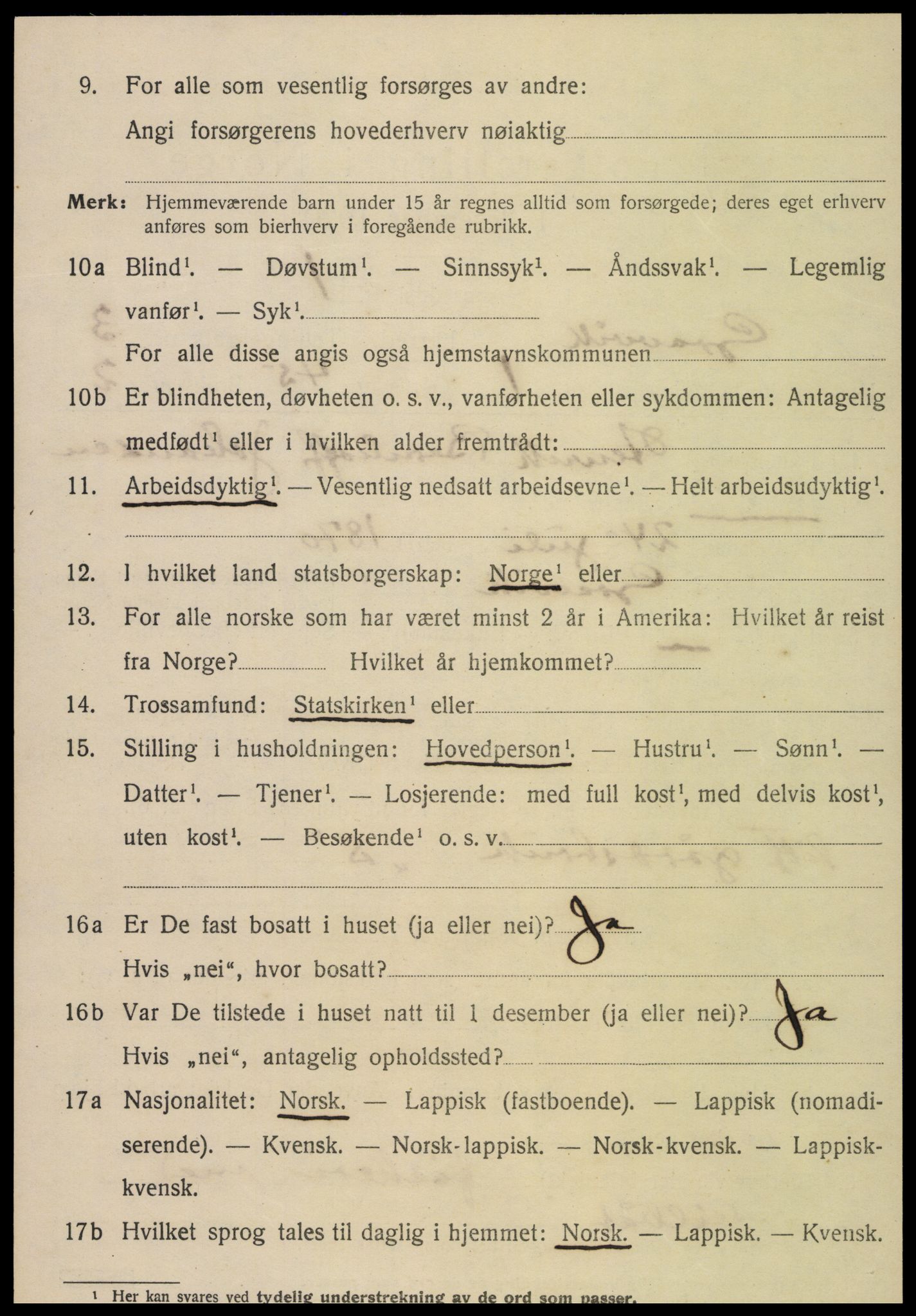 SAT, 1920 census for Gravvik, 1920, p. 1599